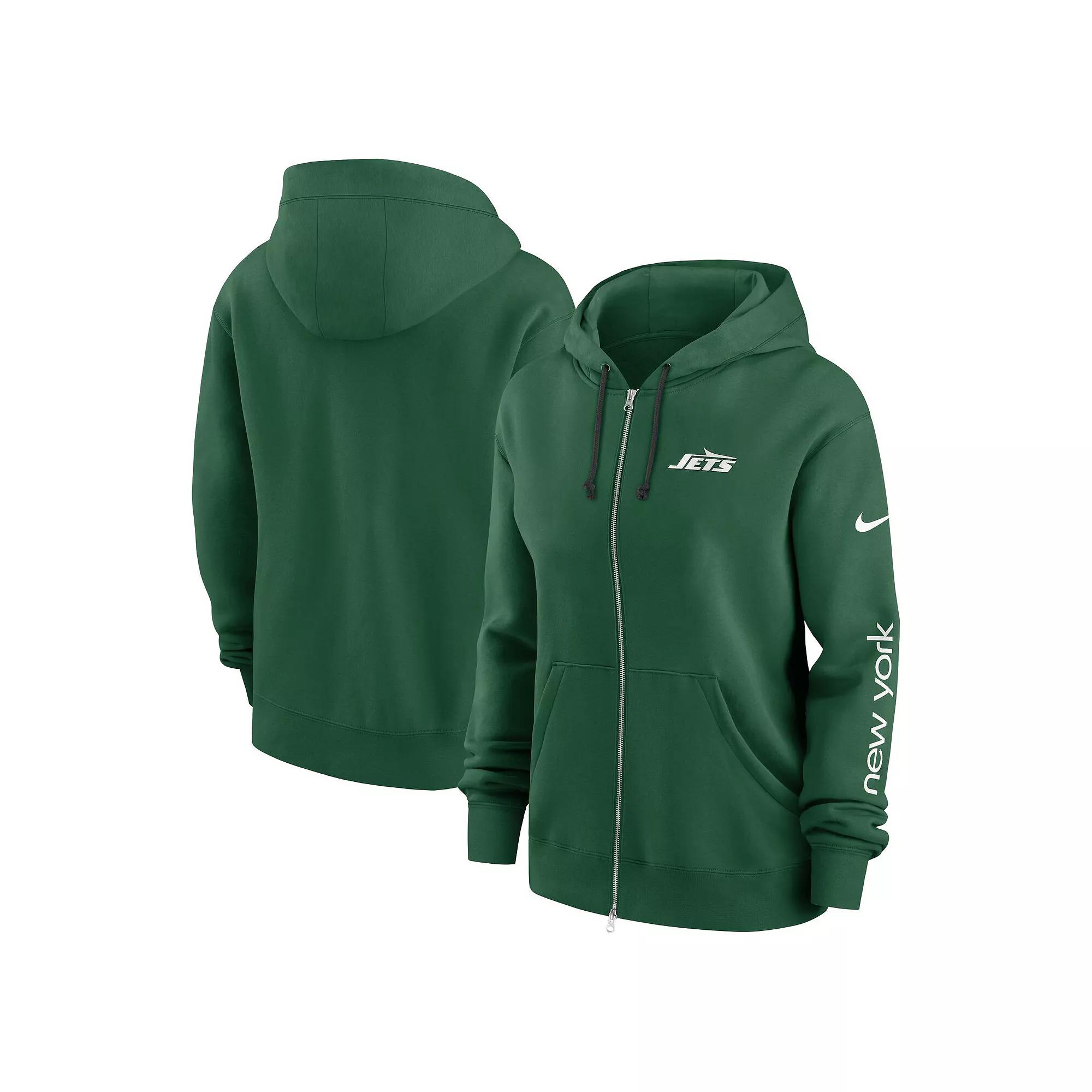 Women's Nike Green New York Jets Phoenix Hoodie Full-Zip Sweatshirt,  Product Image