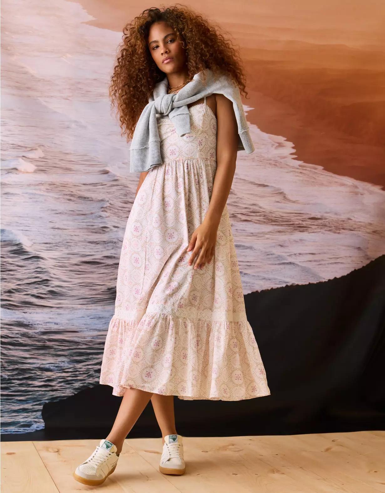 AE Catie Corset Midi Dress Product Image