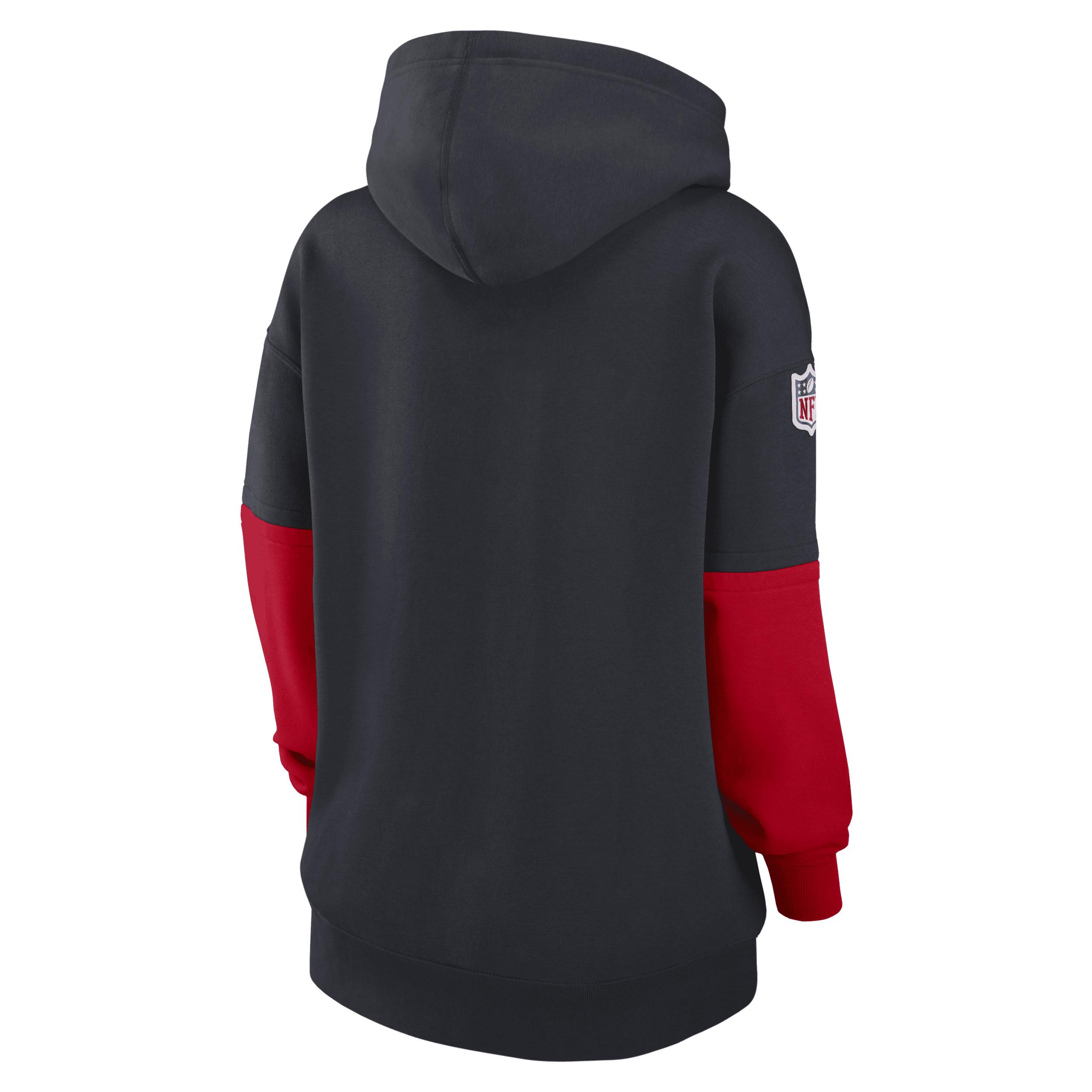 Houston Texans Sideline Essential Nike Women's NFL Pullover Hoodie Product Image