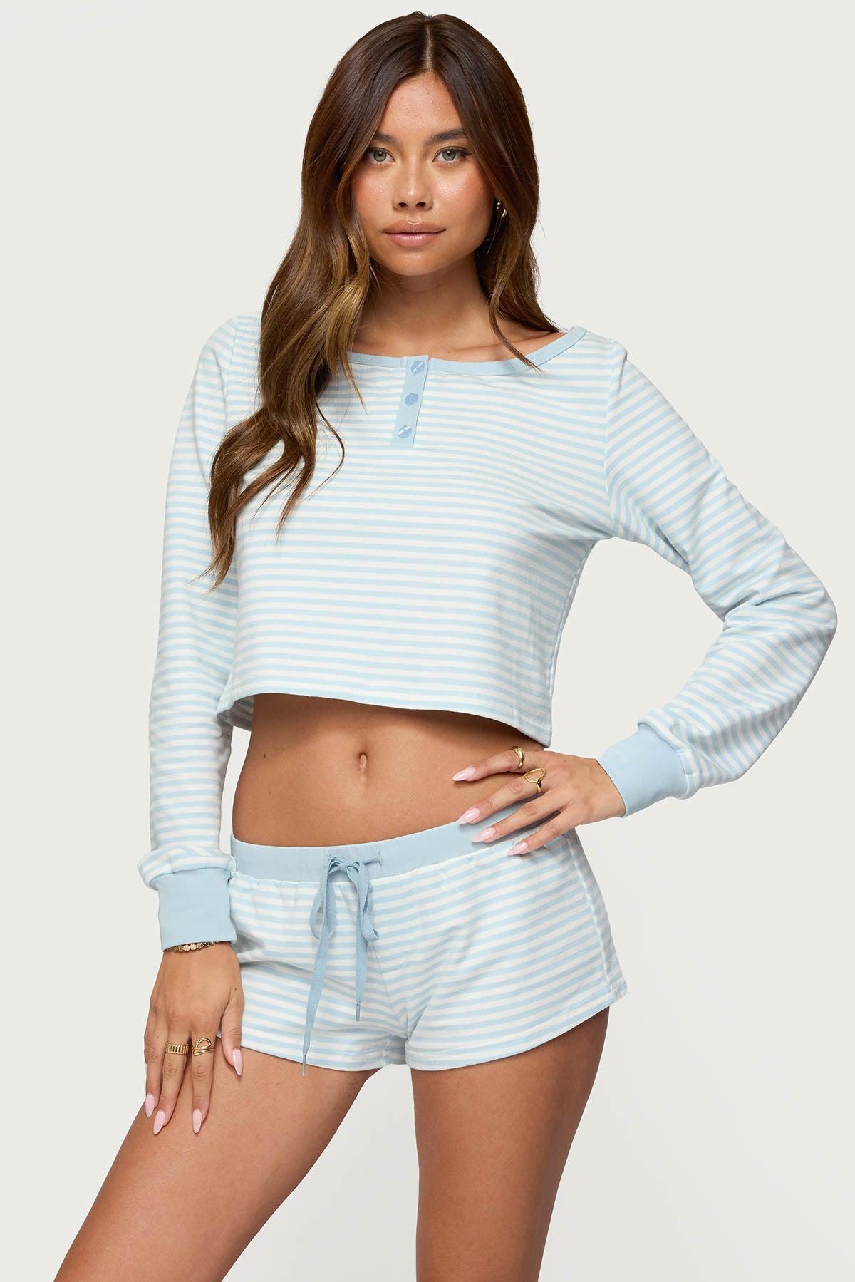 Margret Striped Shorts Product Image
