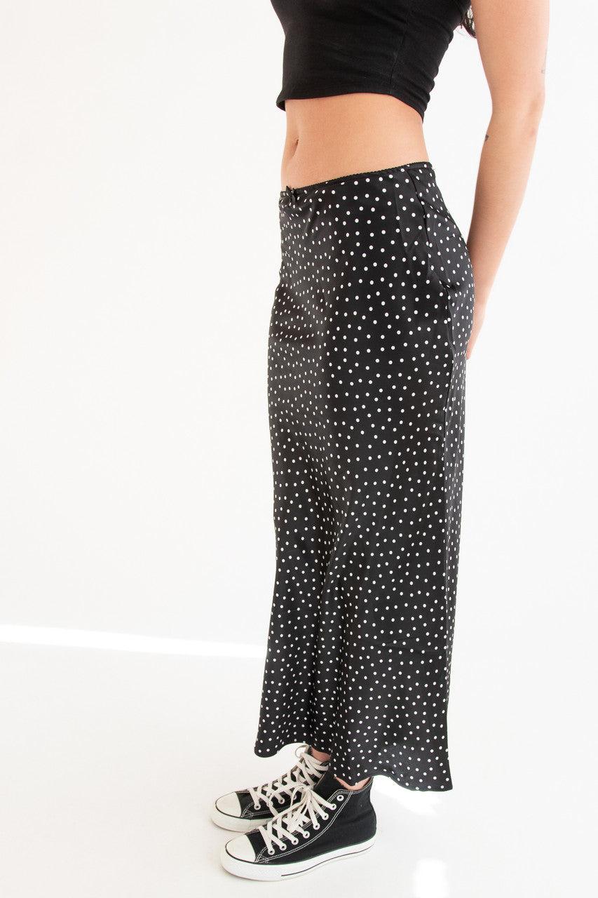 Patterned Satin Slip Skirt Product Image