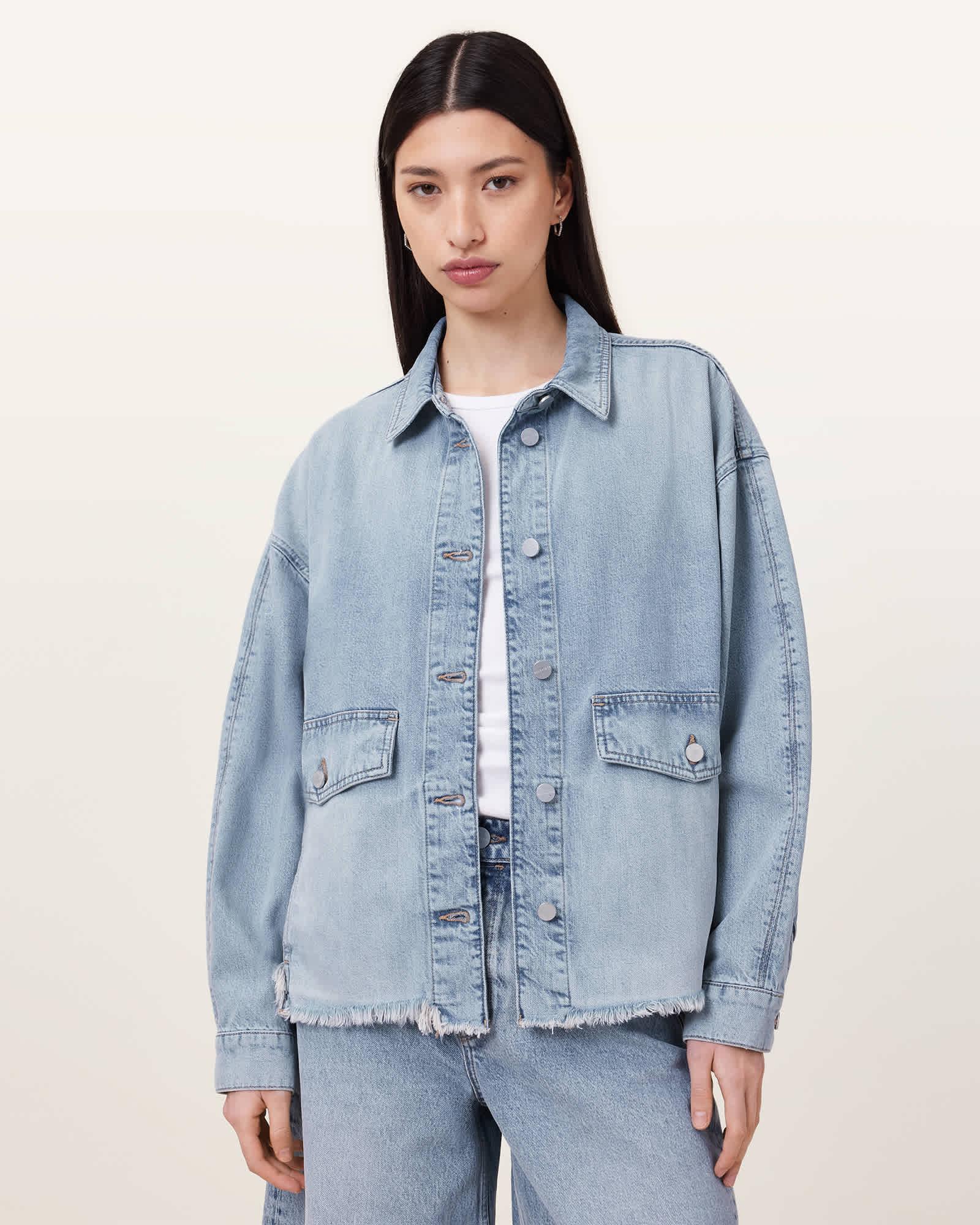 Hettie Oversized Denim Shacket Product Image