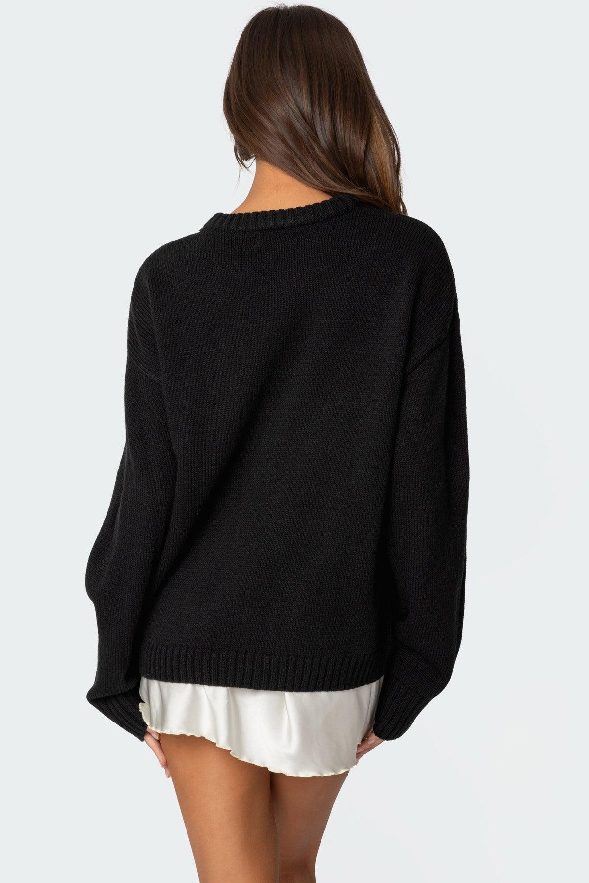 Puppy Love Embroidered Sweater Product Image