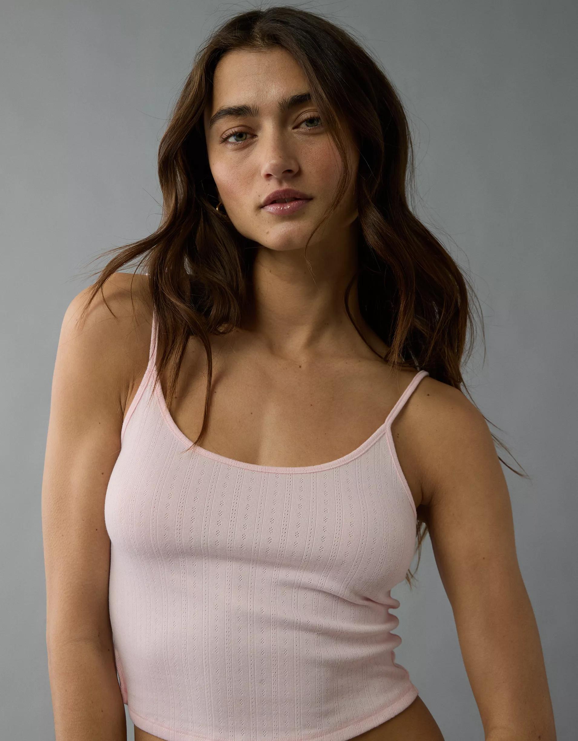 AE 3-Piece Pointelle Plush Cardigan Pajama Set Product Image