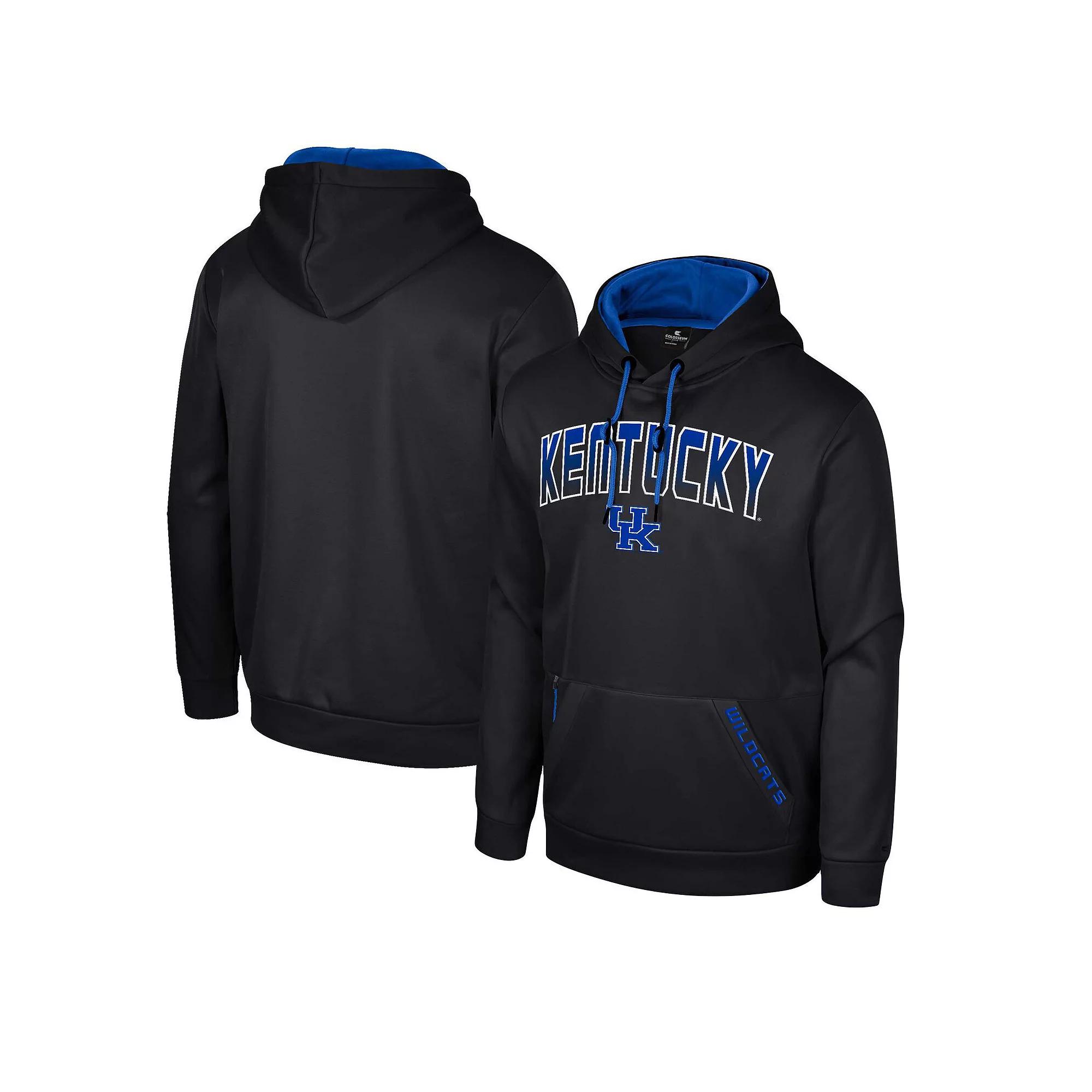 Men's Colosseum Black Kentucky Wildcats Reese Pullover Hoodie, Size: Medium Product Image