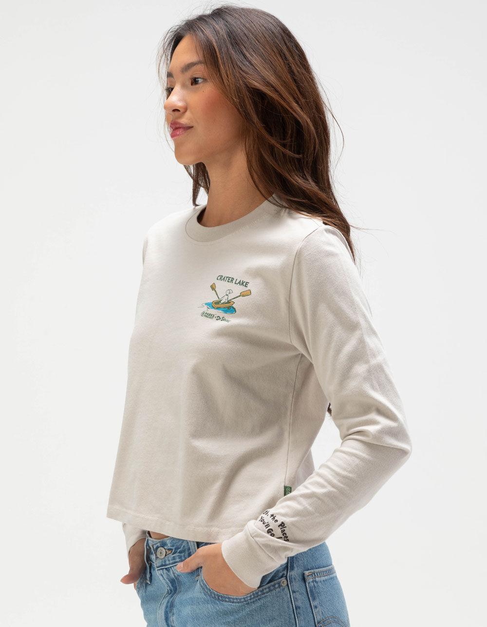 PARKS PROJECT x Dr. Seuss Crater Lake Womens Boxy Long Sleeve Tee - CREAM Product Image