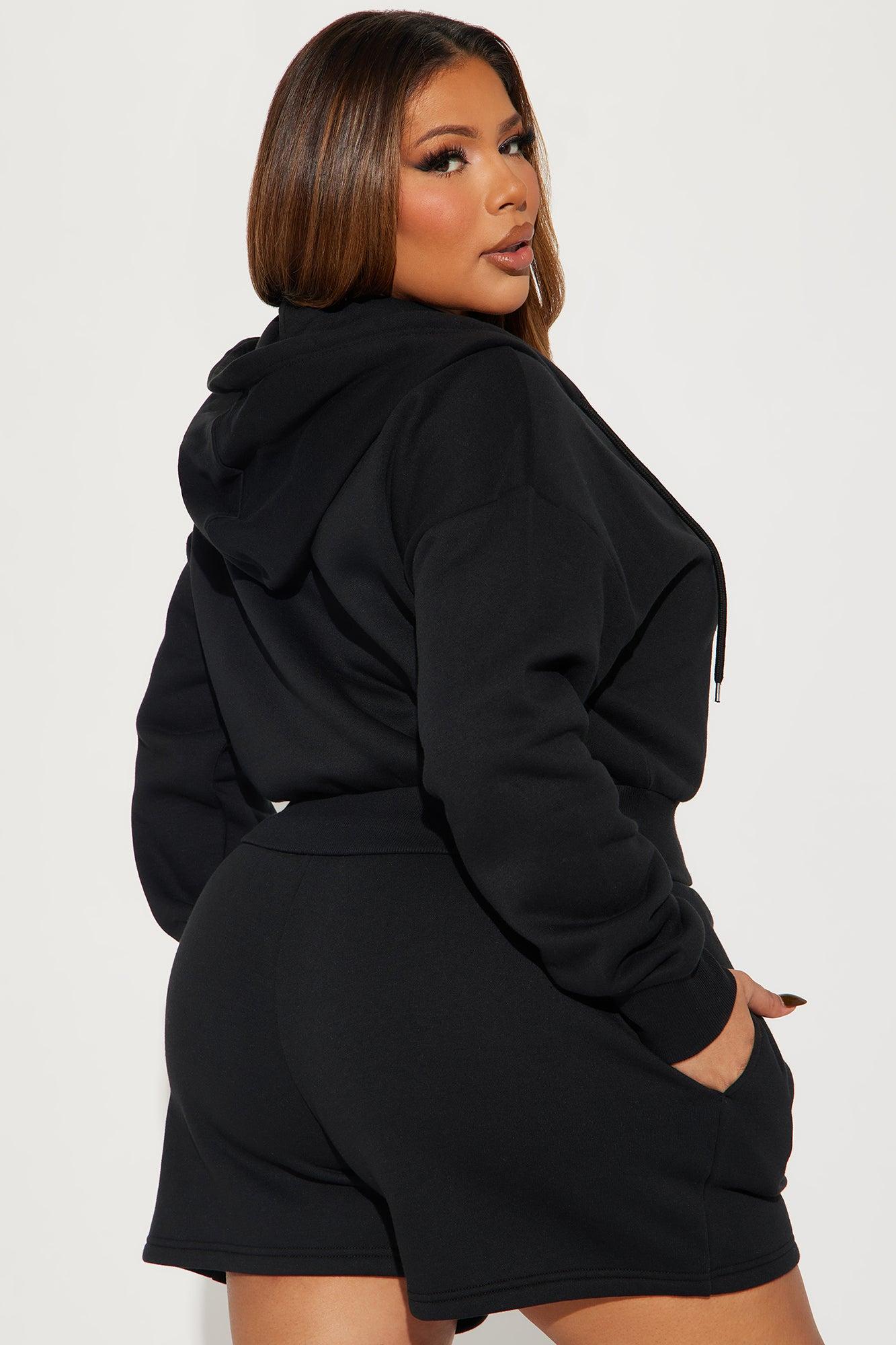 Brianna Sweatshirt Set - Black Product Image