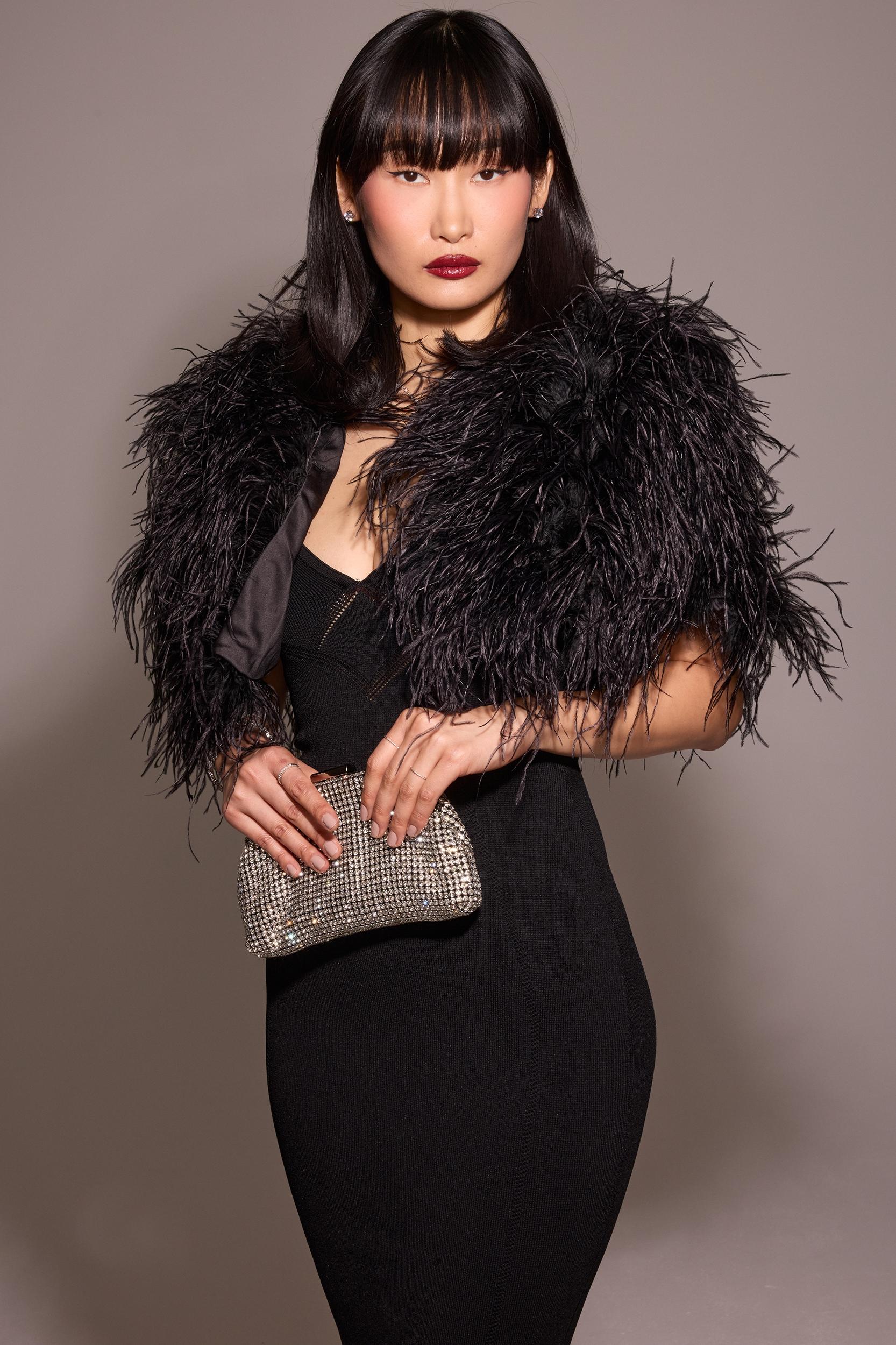 Magdalena  black strapless midi dress - sale Product Image