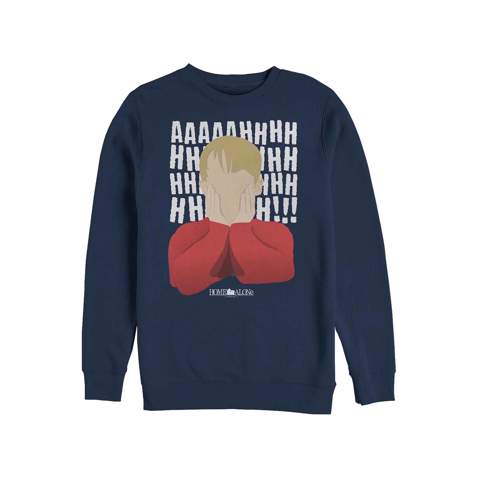 Big & Tall Home Alone Kevin's Scream Graphic Fleece, Men's,  Product Image