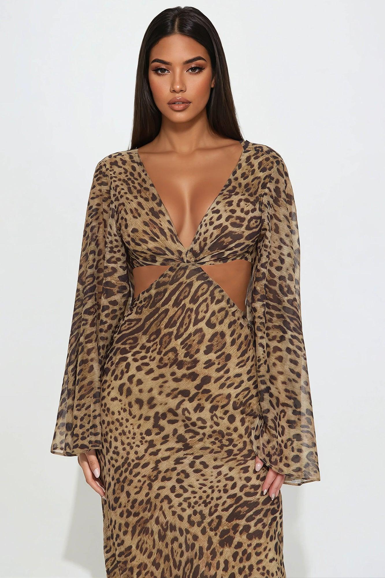 Lavette Leopard Maxi Dress - Leopard Product Image