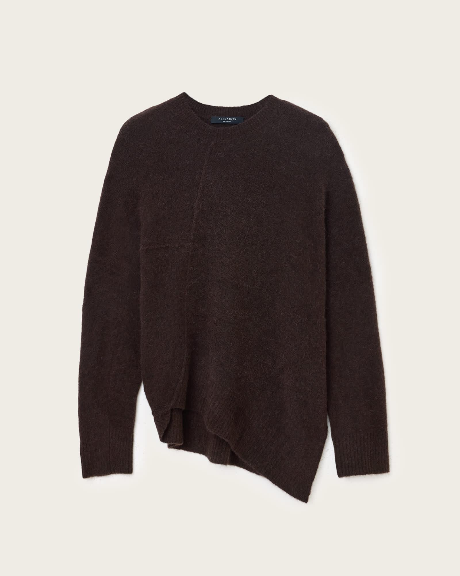 Lock Crew Neck Sweater OXBLOOD RED | ALLSAINTS US Product Image