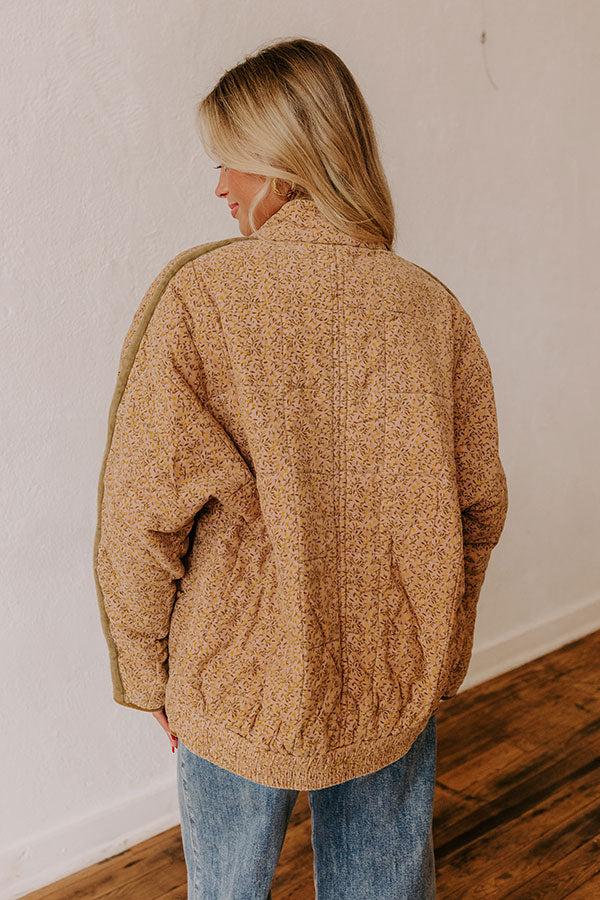 Cabin Cutie Corduroy Jacket in Blush Product Image