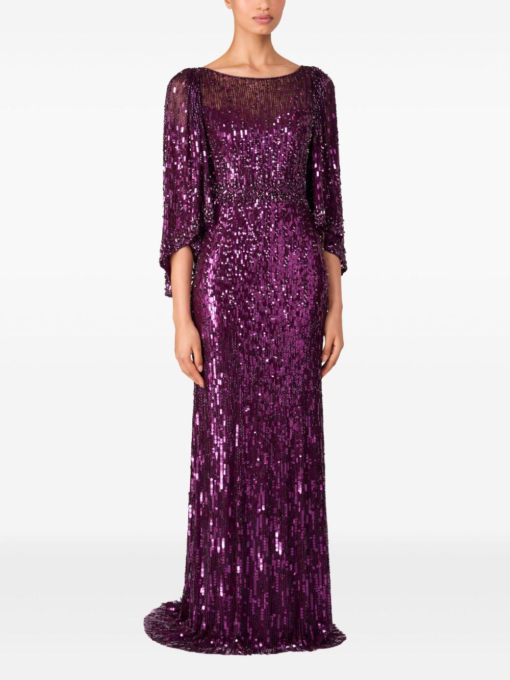 Ines sequin-embellished maxi dress Product Image