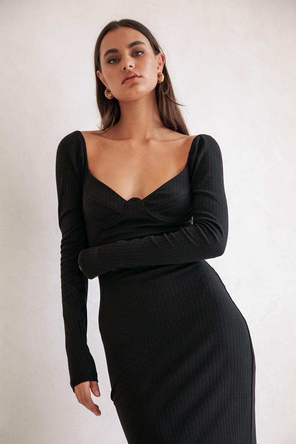 Geneva Dress - Black Product Image