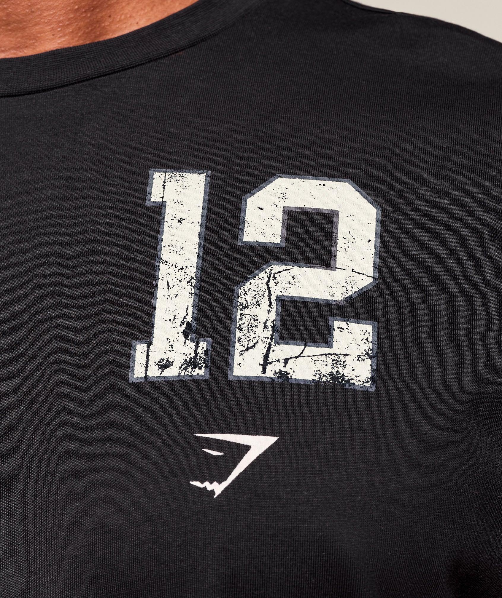 Gymshark Campus T-Shirt - Black Male Product Image