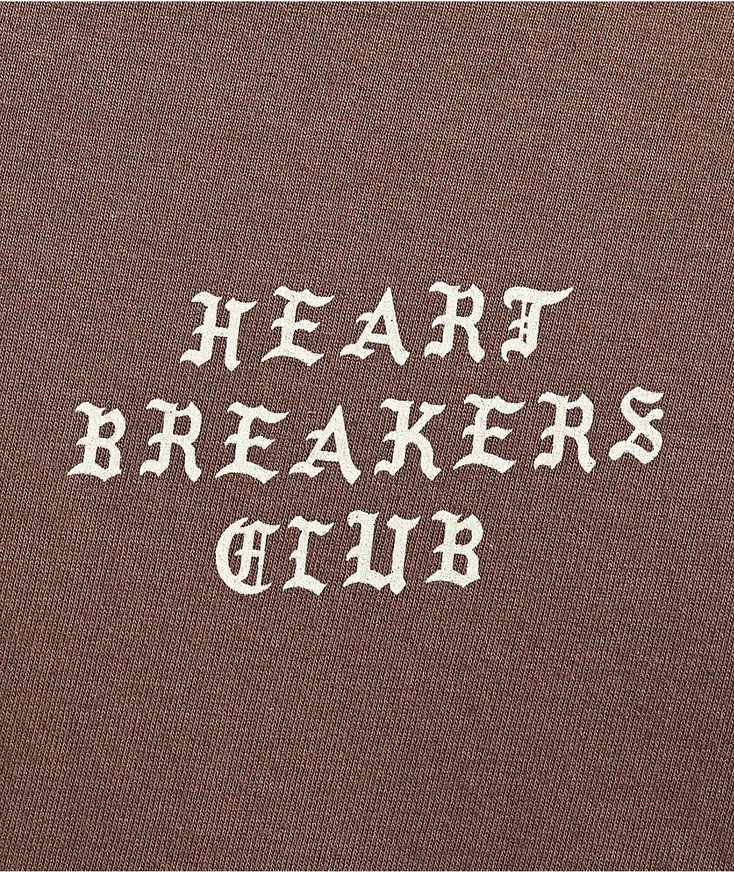 Heartbreakers Club Love Hurts Brown T-Shirt Product Image