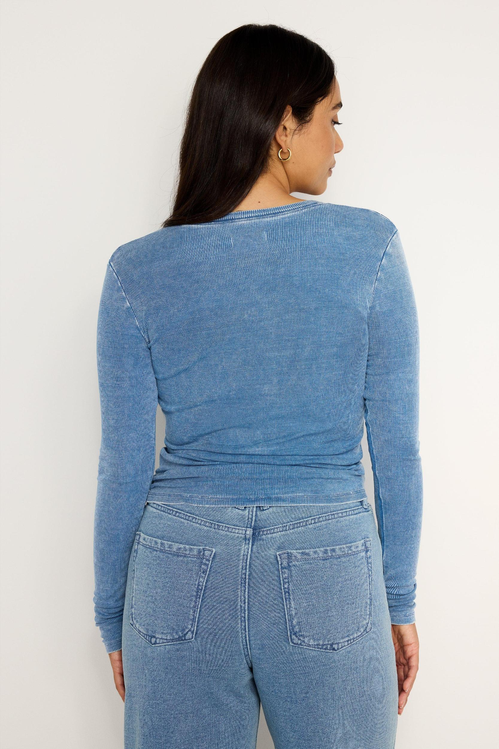 JEANIUS FITTED HENLEY | INDIGO586 Product Image