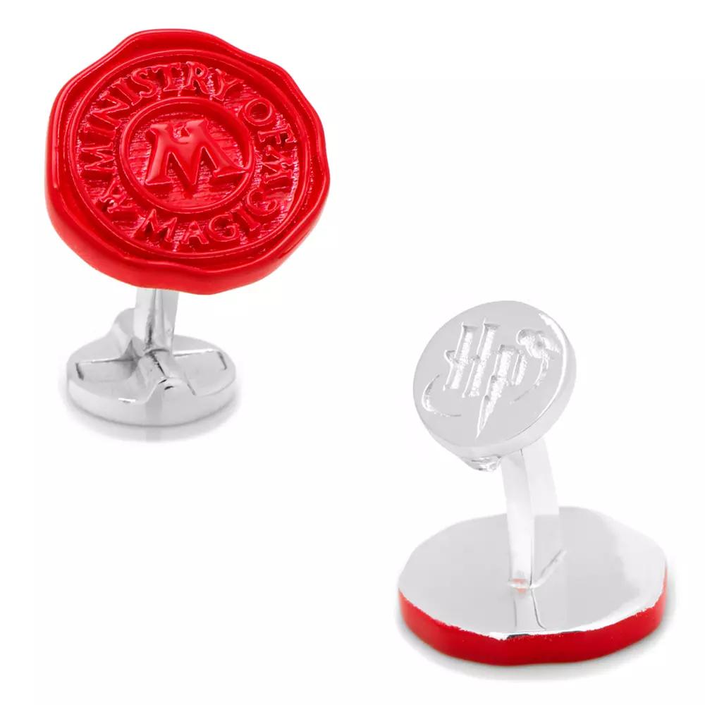 Men's Cuff Links, Inc. Harry Potter Ministry of Magic Wax Stamp Cuff Links, Red Product Image