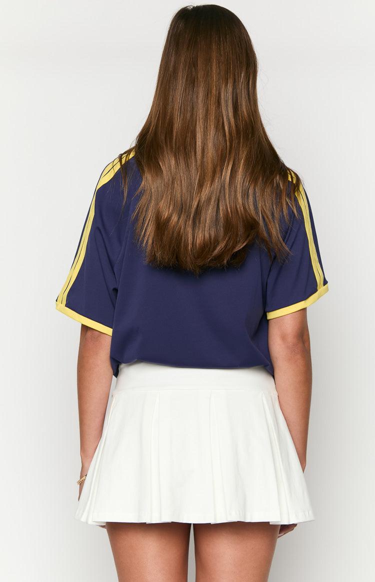 Deluca White Pleated Mini Skirt Girls Product Image