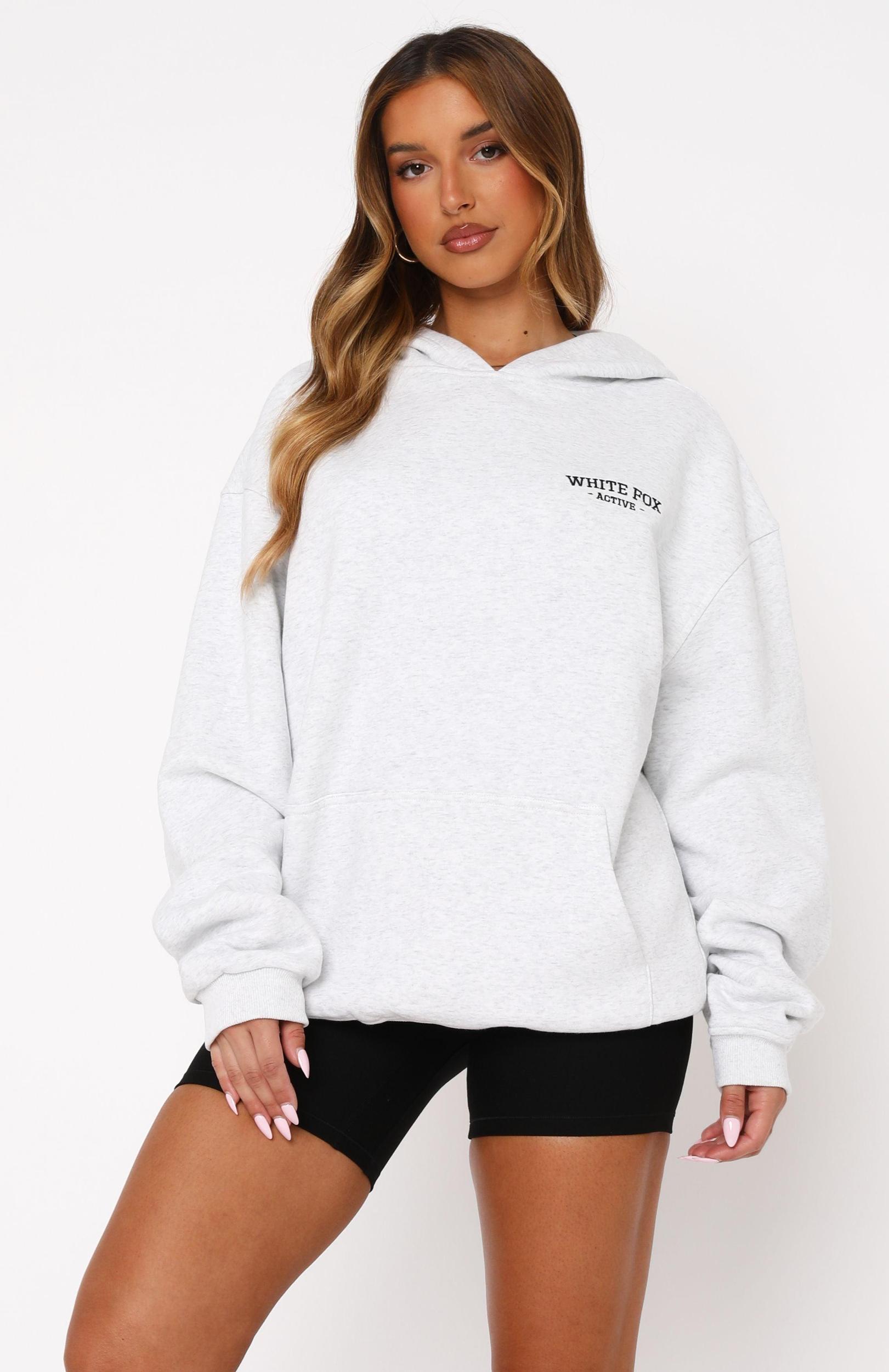 Taking Sides Oversized Hoodie Grey Marle Product Image