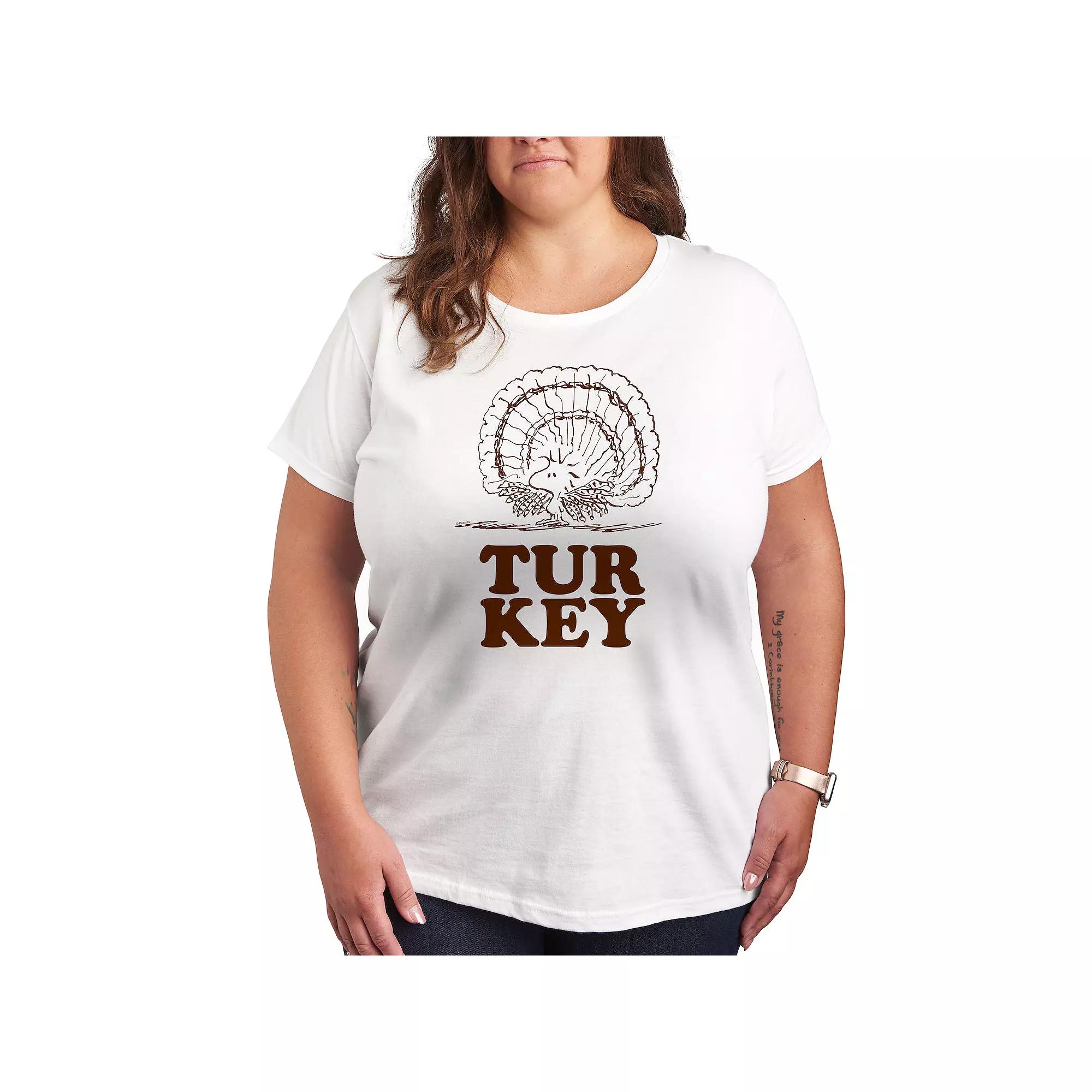 Plus Peanuts Woodstock Turkey Graphic Tee, Women's,  Product Image