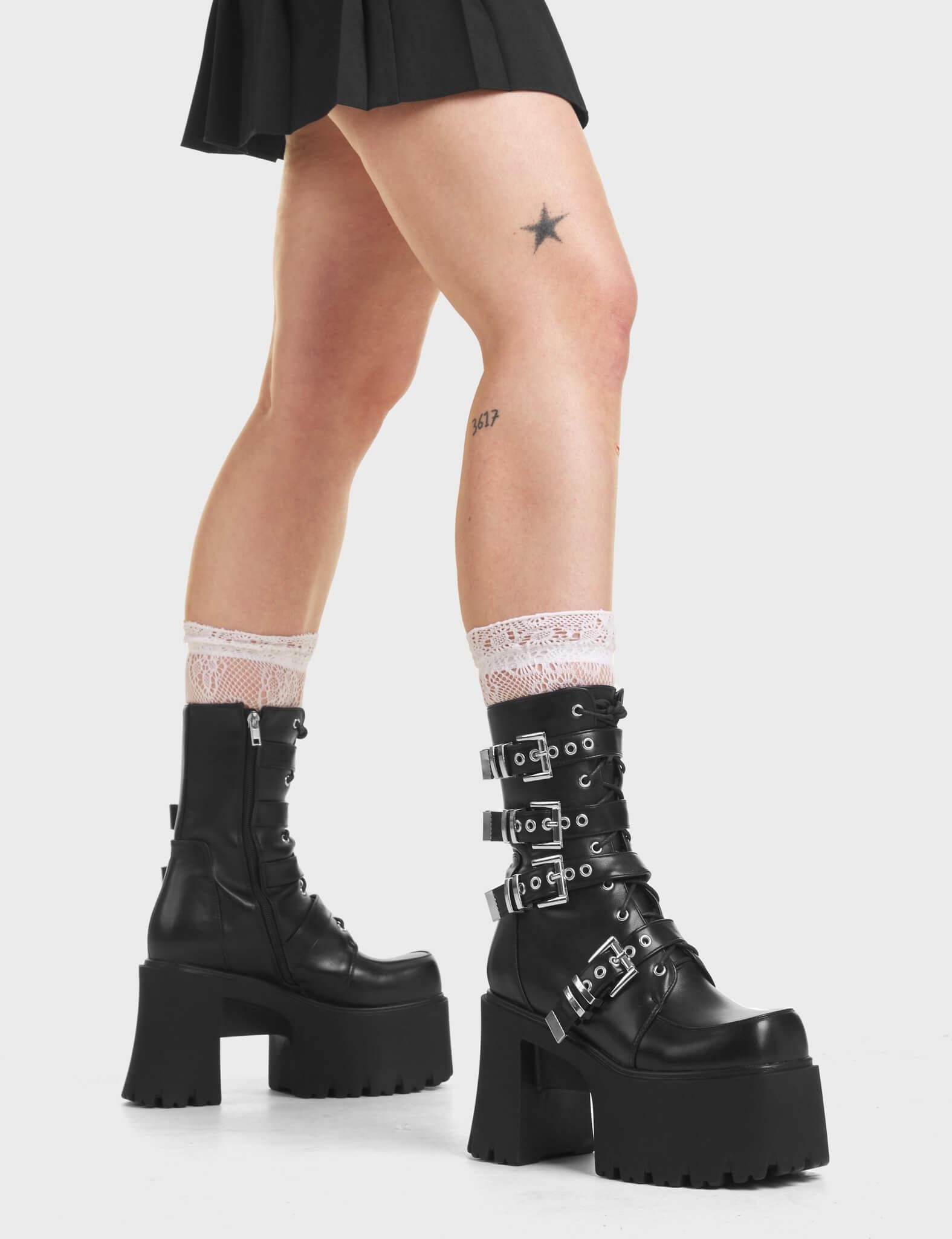 Secret History Chunky Platform Ankle Boots Product Image
