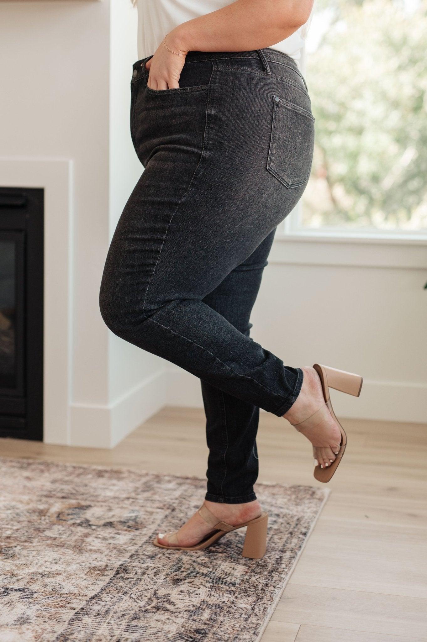 Corrine Mid Rise Control Top Vintage Straight Jeans Product Image