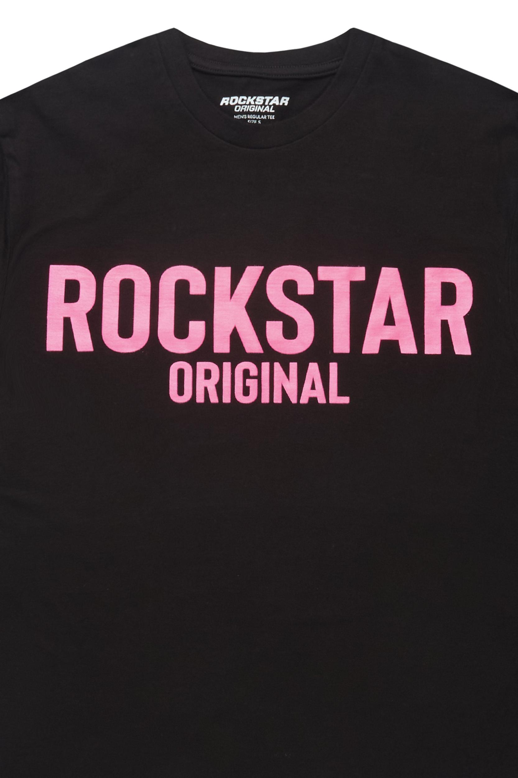 Fana Black/Pink Oversized T-Shirt Female Product Image