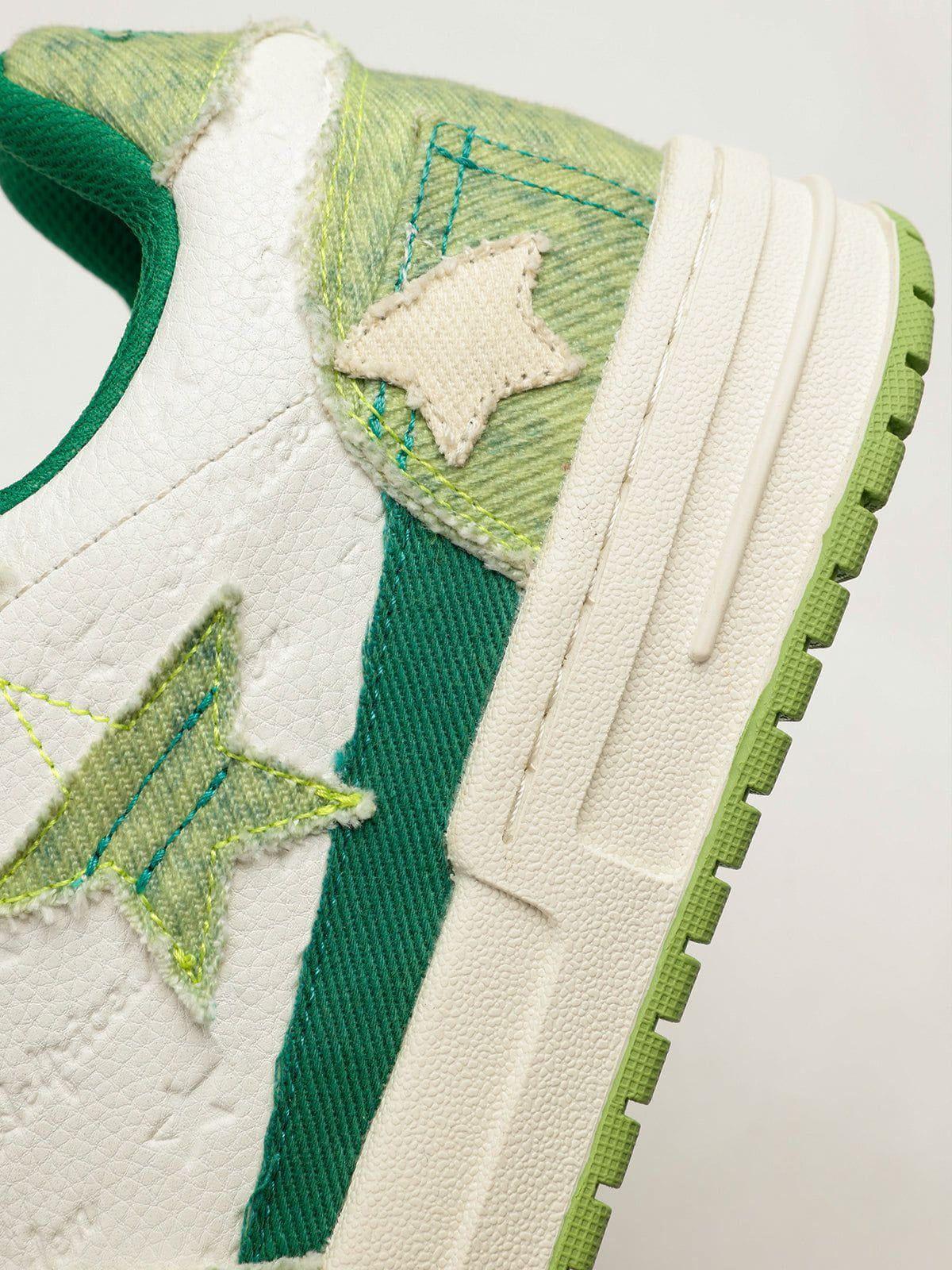 Starry Climb Stars Casual All-Match Denim Skate Shoes Product Image