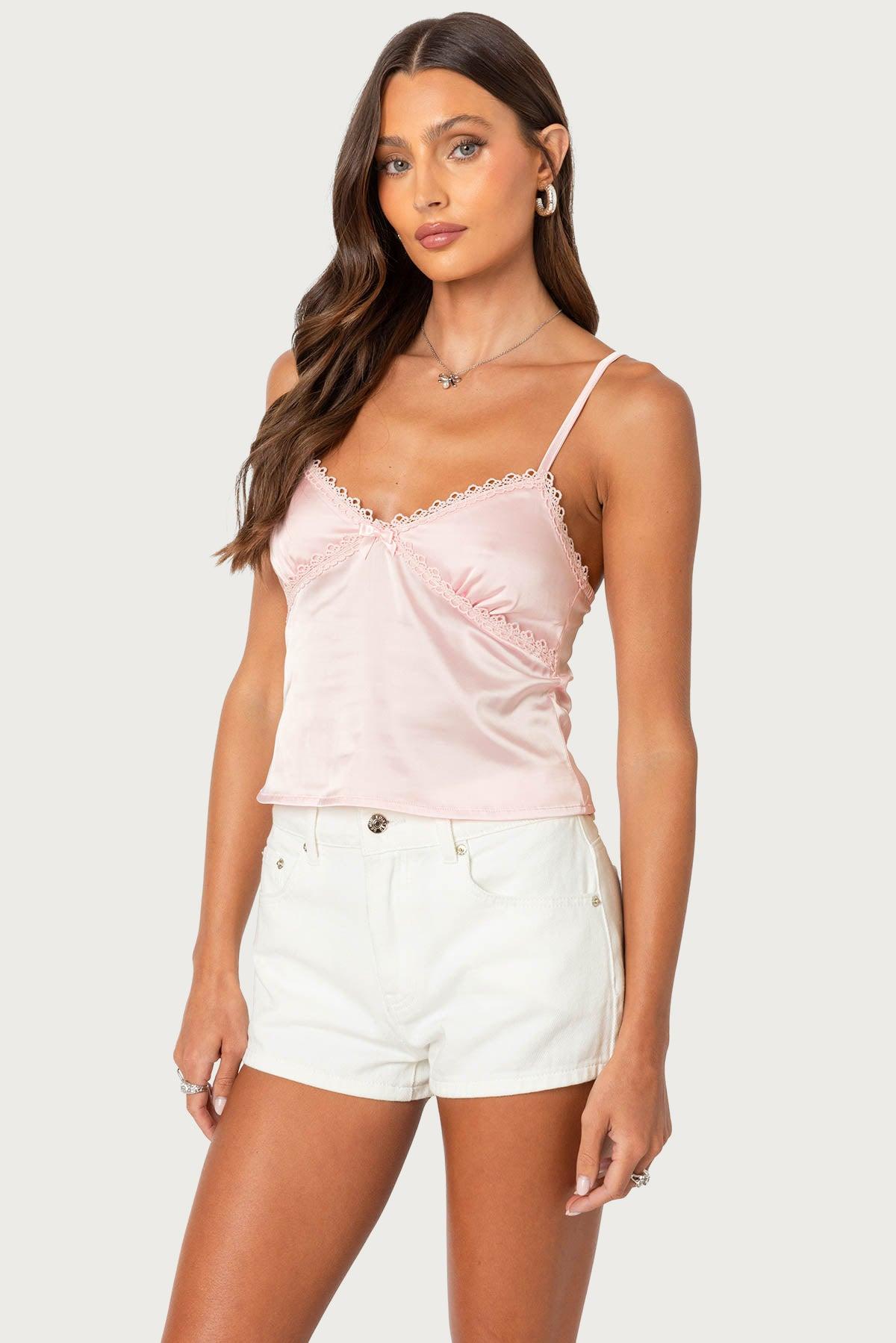 Imani Satin Effect Tank Top Product Image