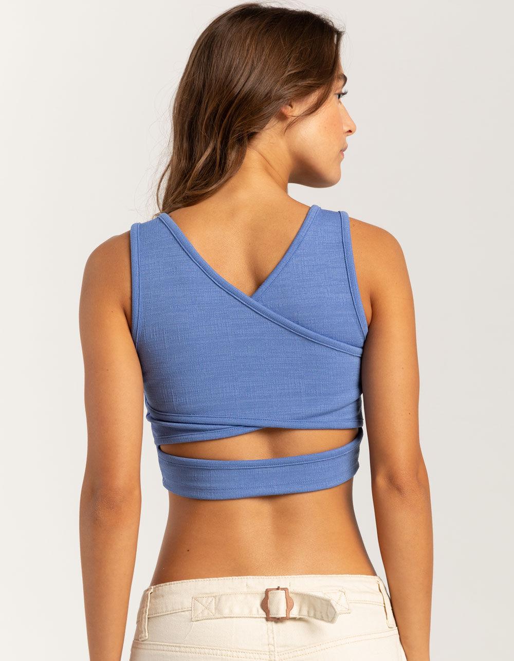 ROXY Good Keepsake Womens Crop Top - BLUE Product Image