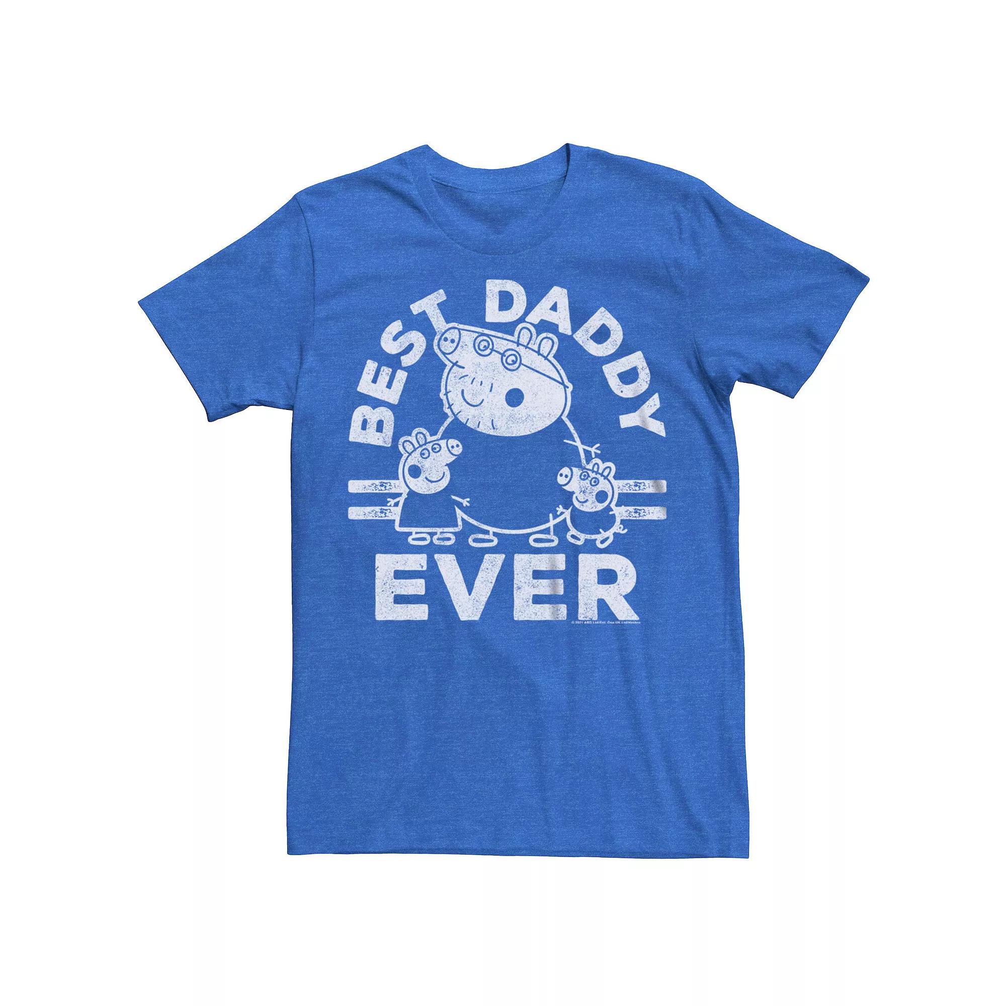 Men's Peppa Pig Father's Day Best Daddy Ever Tee,  Product Image