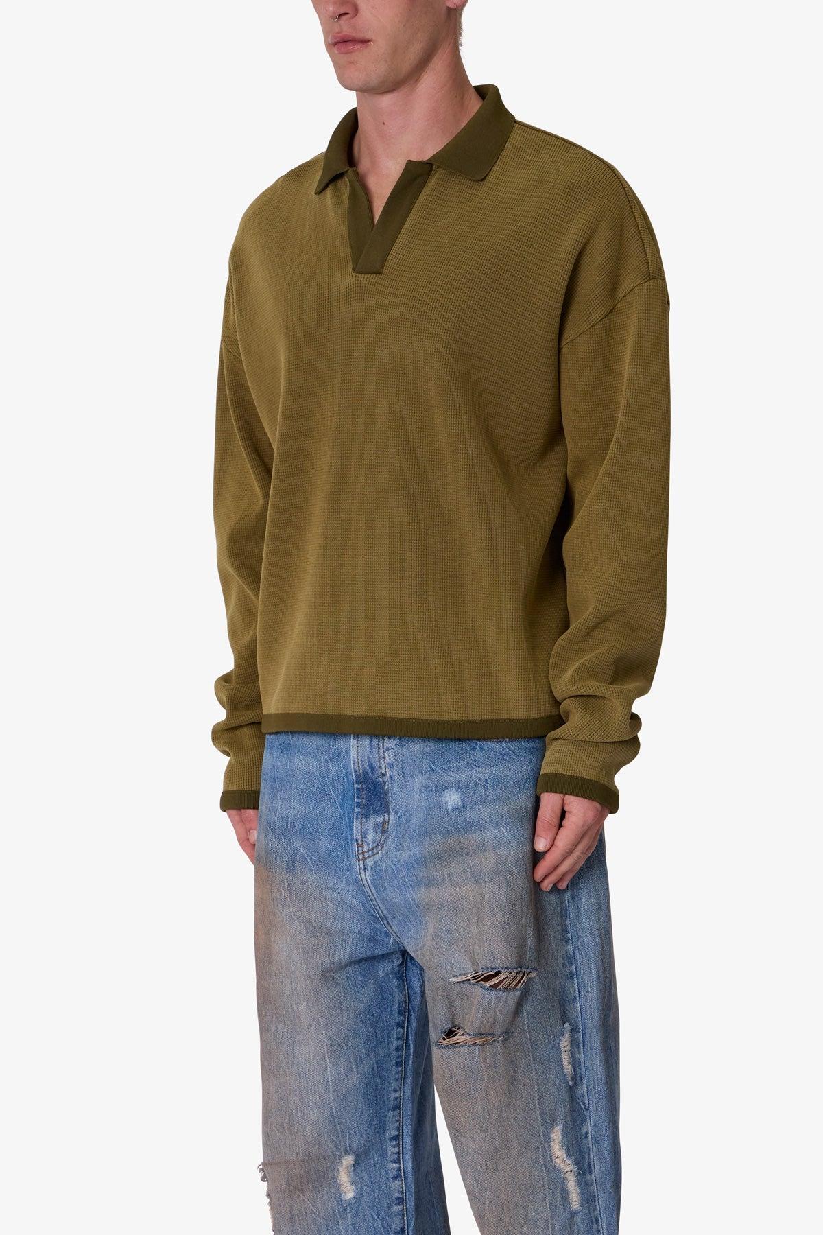 Polo Thermal L/S Shirt - Dark Olive Product Image