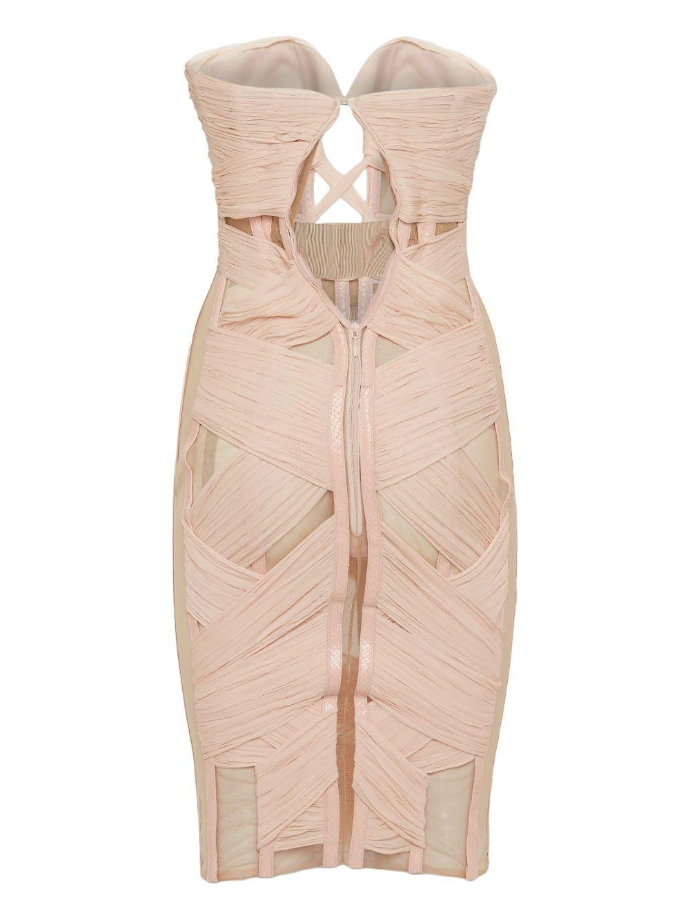 Chiffon Bandage Corset mini dress Product Image