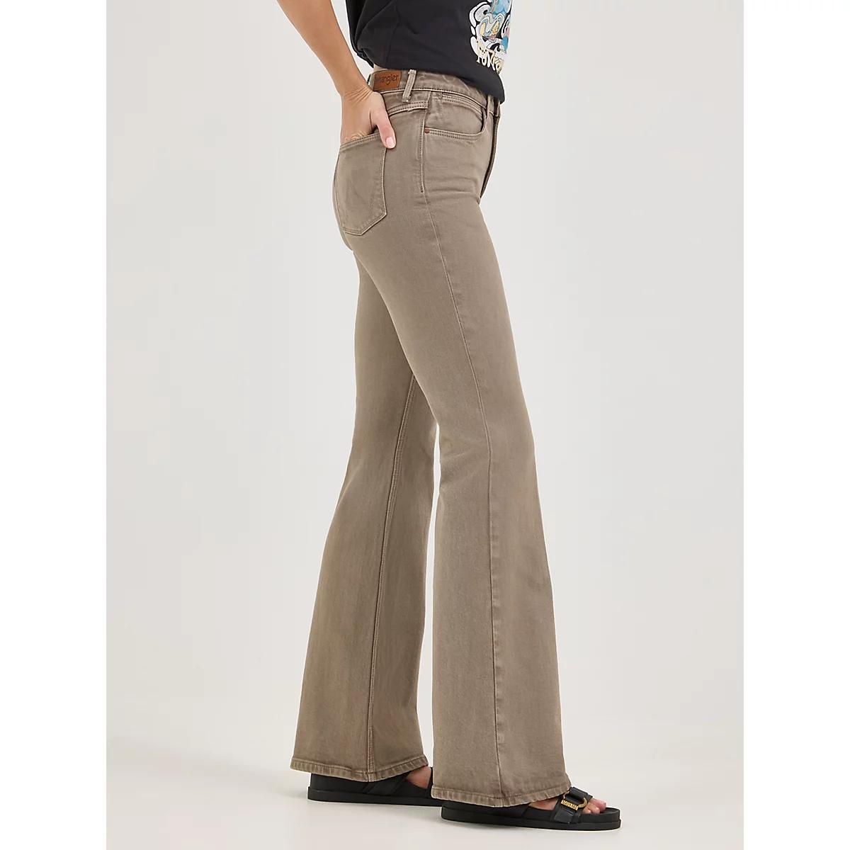 Women's Wrangler® Fierce Flare Jean in Granite Product Image
