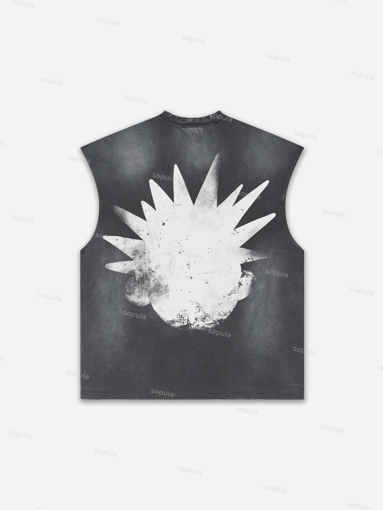 Basketball Dreams Boys Print Distressed Tank Top Product Image