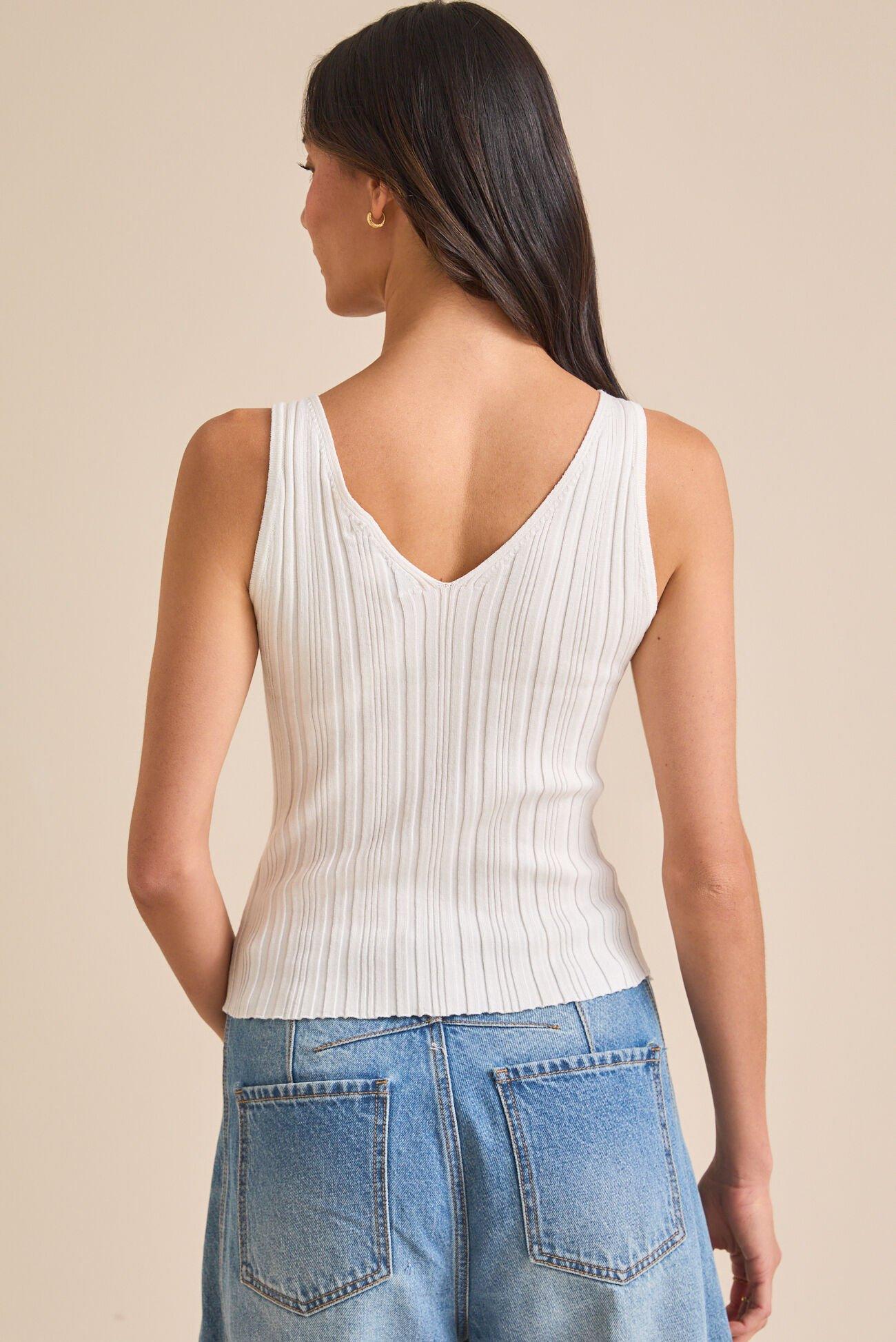 Anna Ribbed Tank Top Product Image