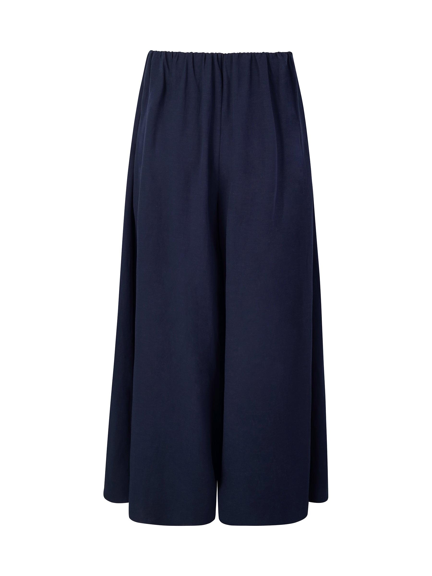 Linen Blend A-Line Women Culottes Product Image