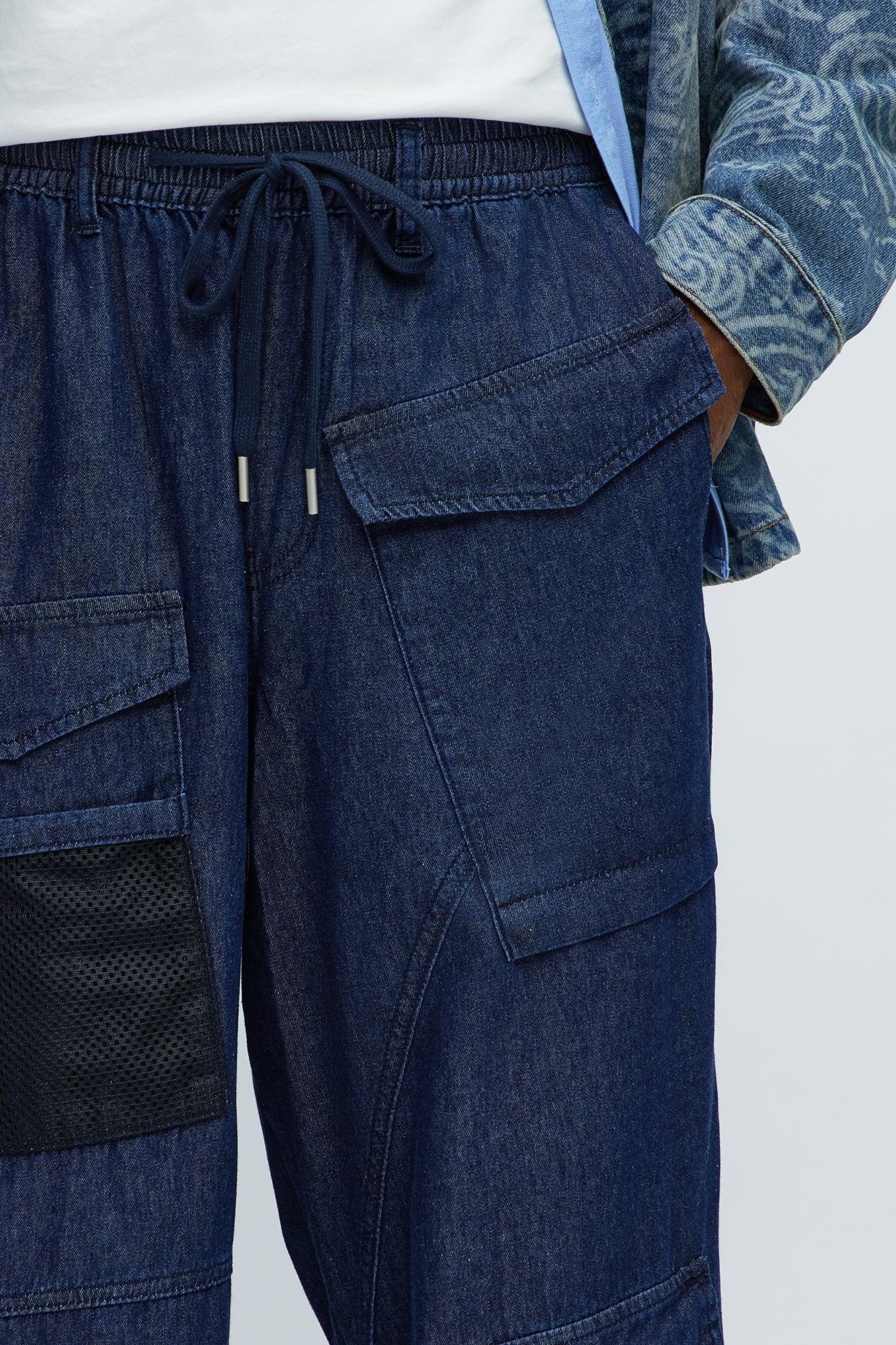 Max Cargo Baggy Pants - Indigo Male Product Image