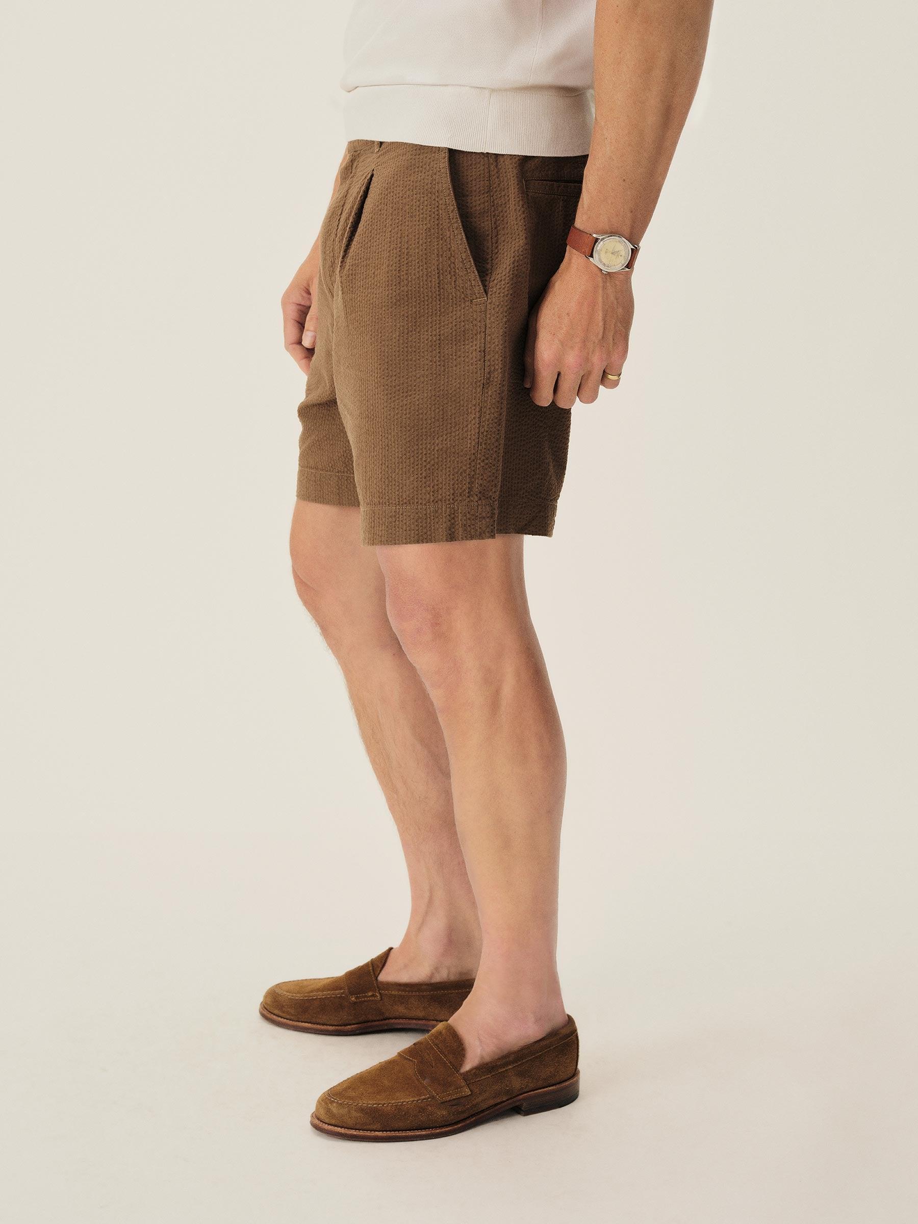 Walnut Lightweight Seersucker Carry-On Larsen Short Product Image