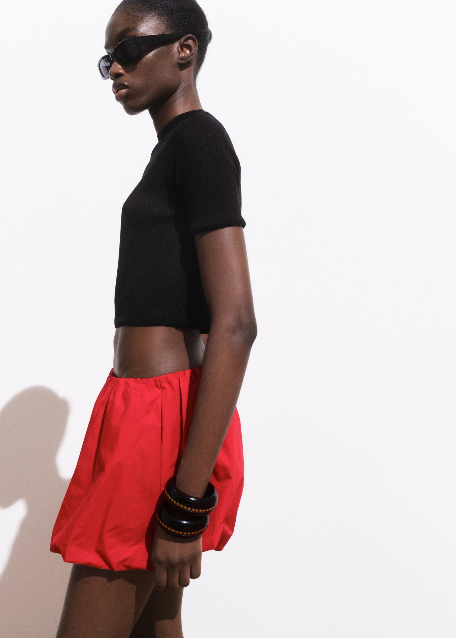 Balloon mini-shorts - Women | MANGO USA Product Image