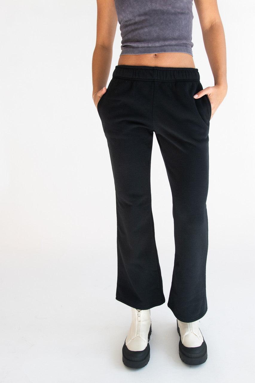 Black Bootcut Sweatpants Product Image