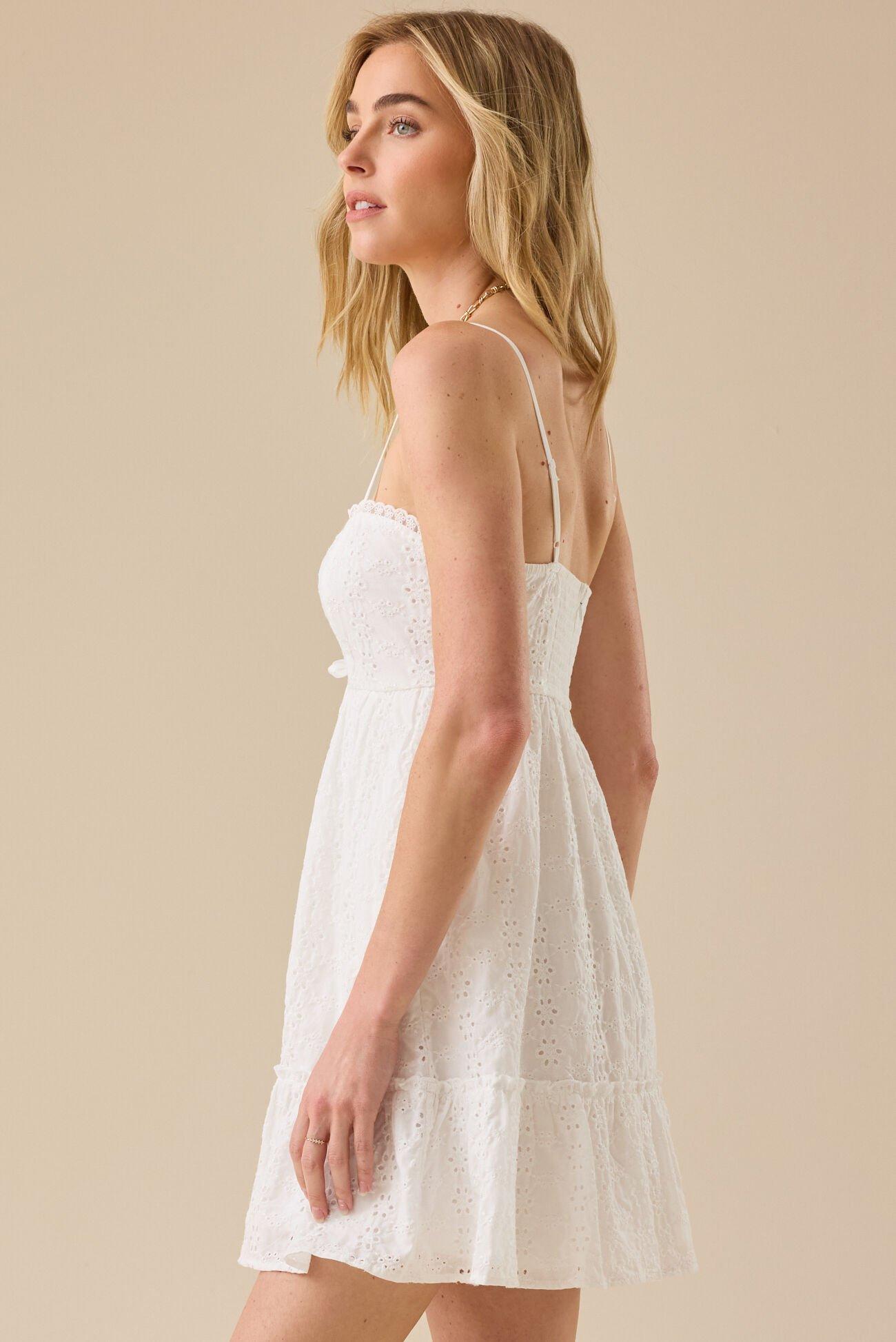 Dion Eyelet Mini Dress Product Image