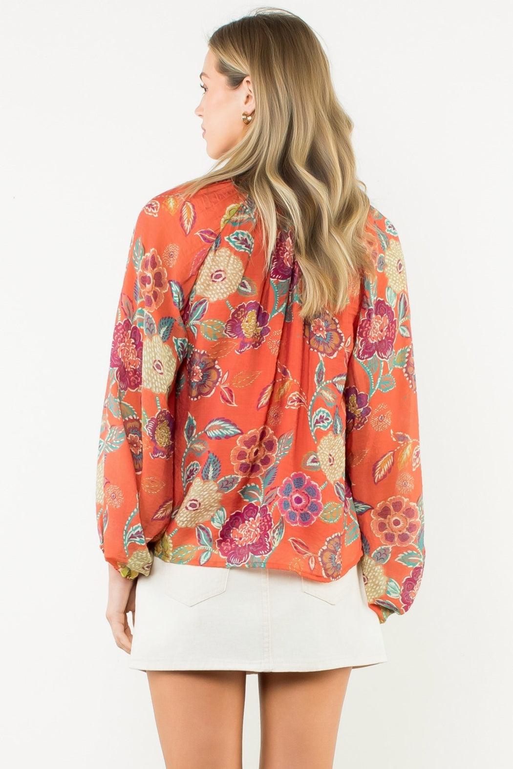 Floral VNeck Top Product Image