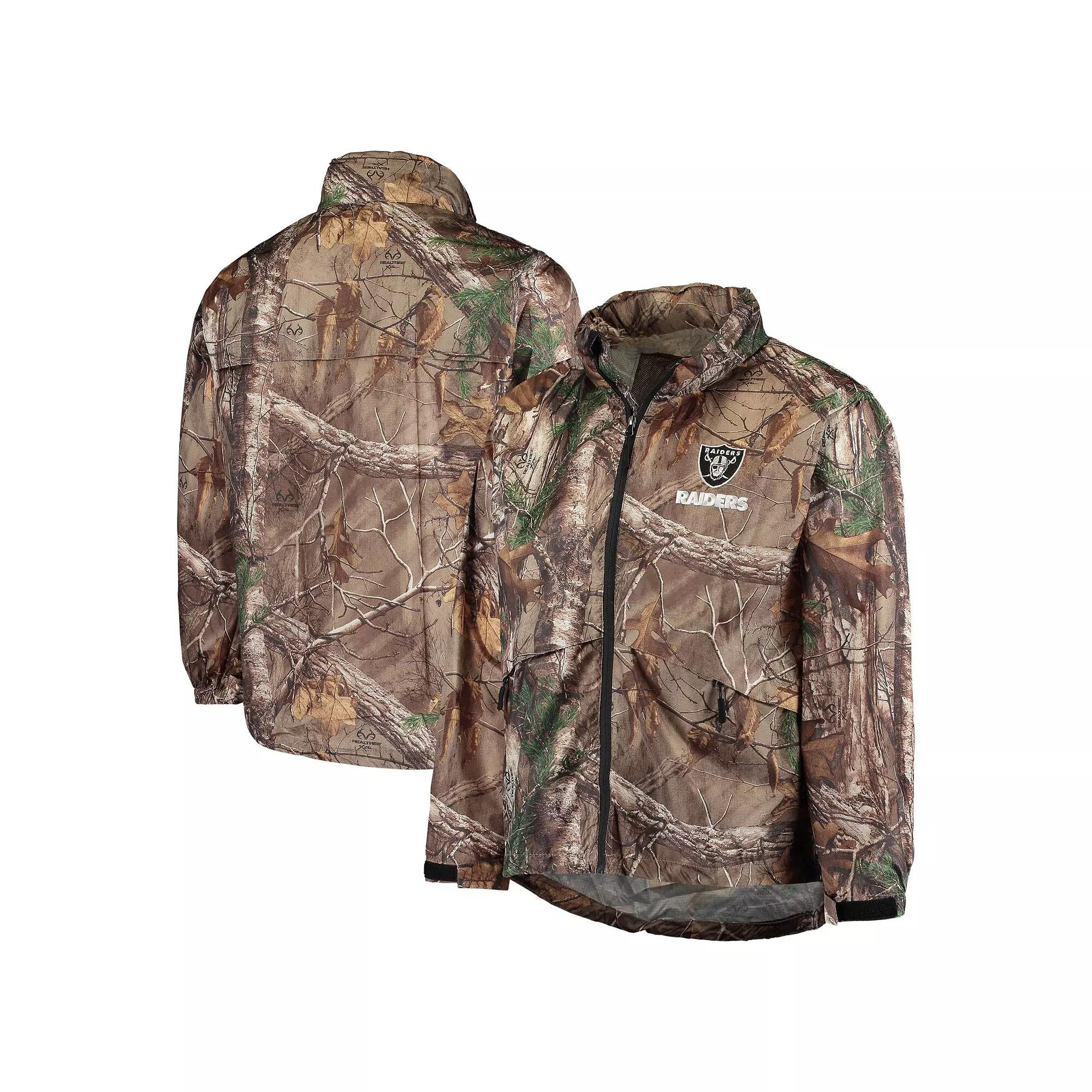 Men's Dunbrooke Realtree Camo Las Vegas Raiders Circle Sportsman Waterproof Packable Full-Zip Jacket, Size: Medium, Lvr Green Product Image