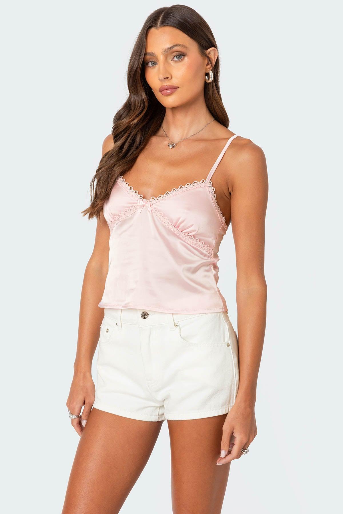 Imani Satin Effect Tank Top Product Image