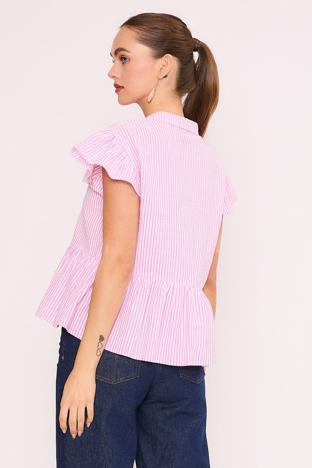 Pink Stripe Katerina Top Product Image