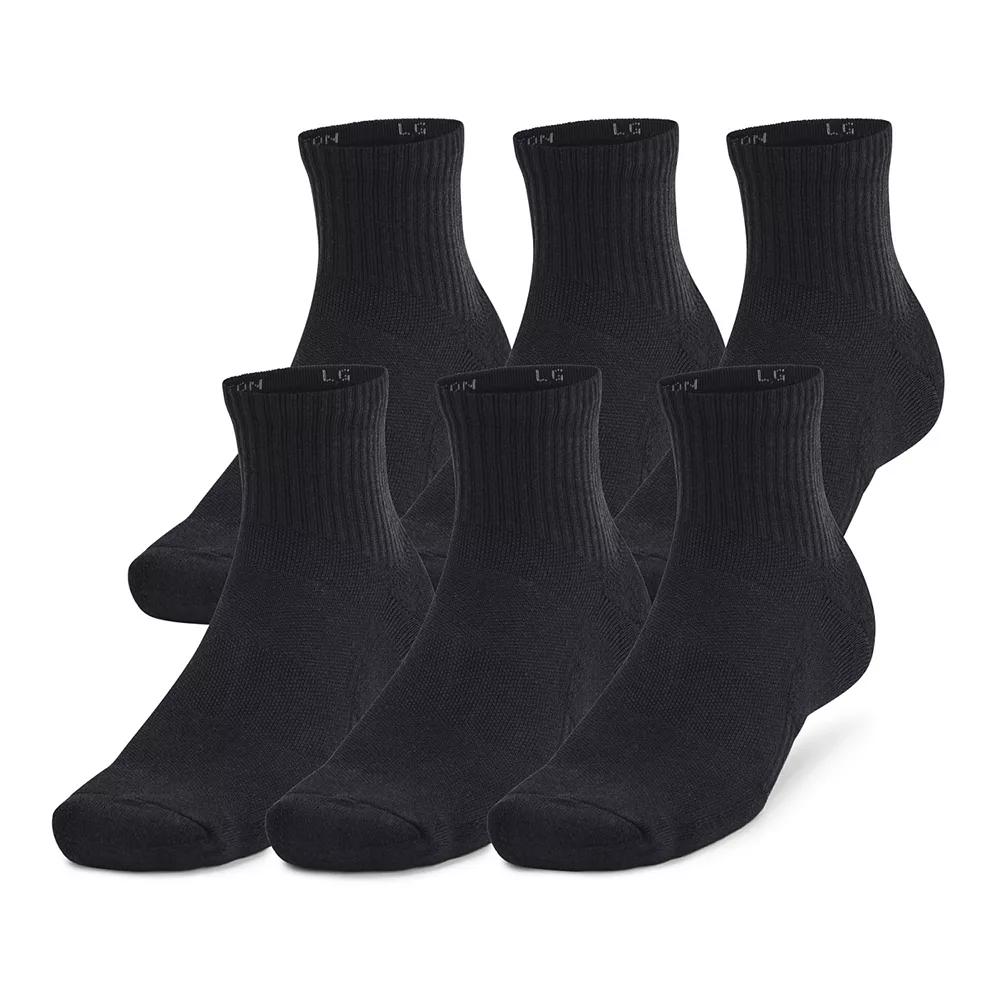Under Armour 6-Pack Training Cotton Quarter Socks, Women's,  Product Image