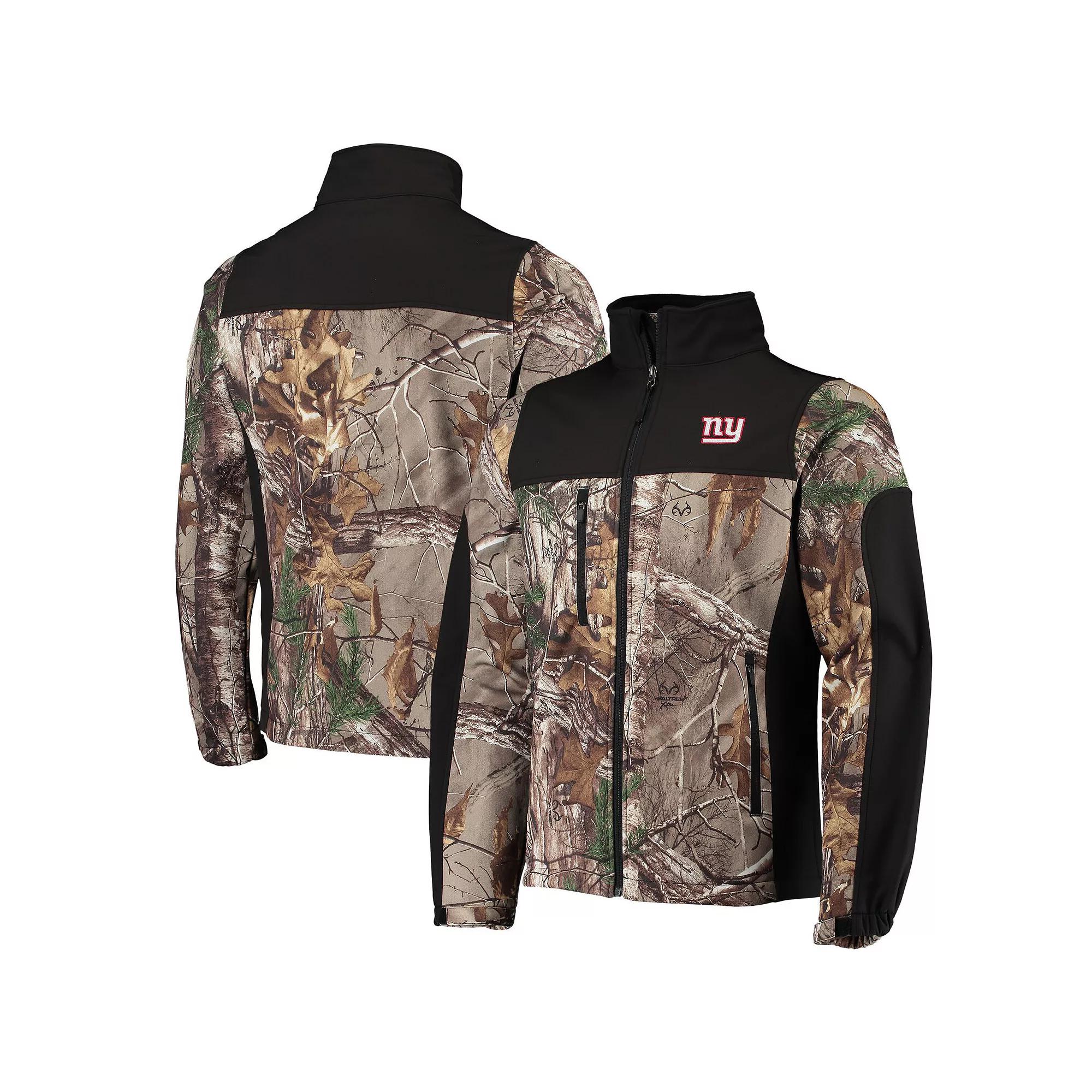 Men's Dunbrooke Realtree Camo/Black Carolina Panthers Circle Hunter Softshell Full-Zip Jacket,  Product Image