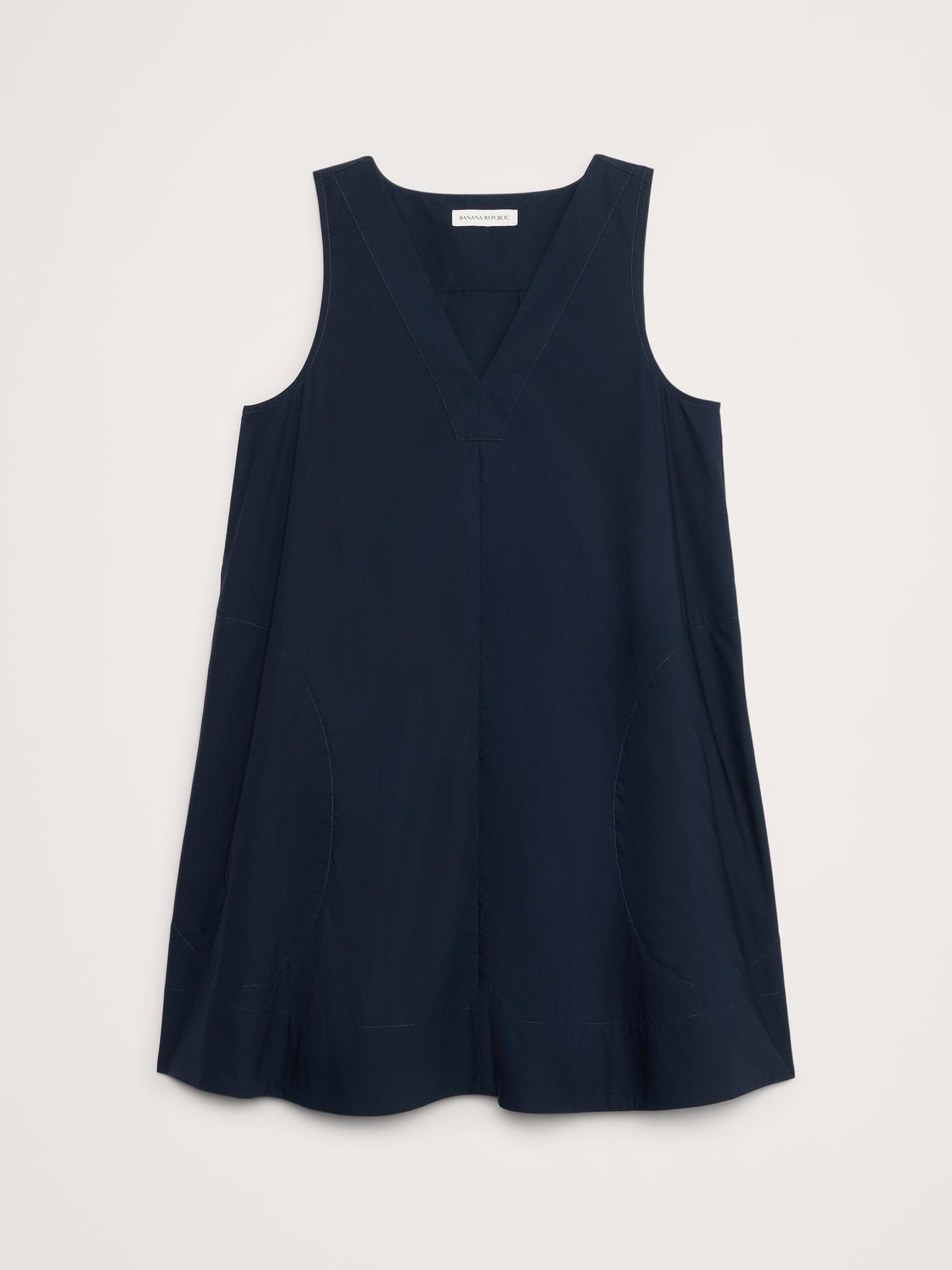 Cotton Poplin Swing Mini Dress Product Image
